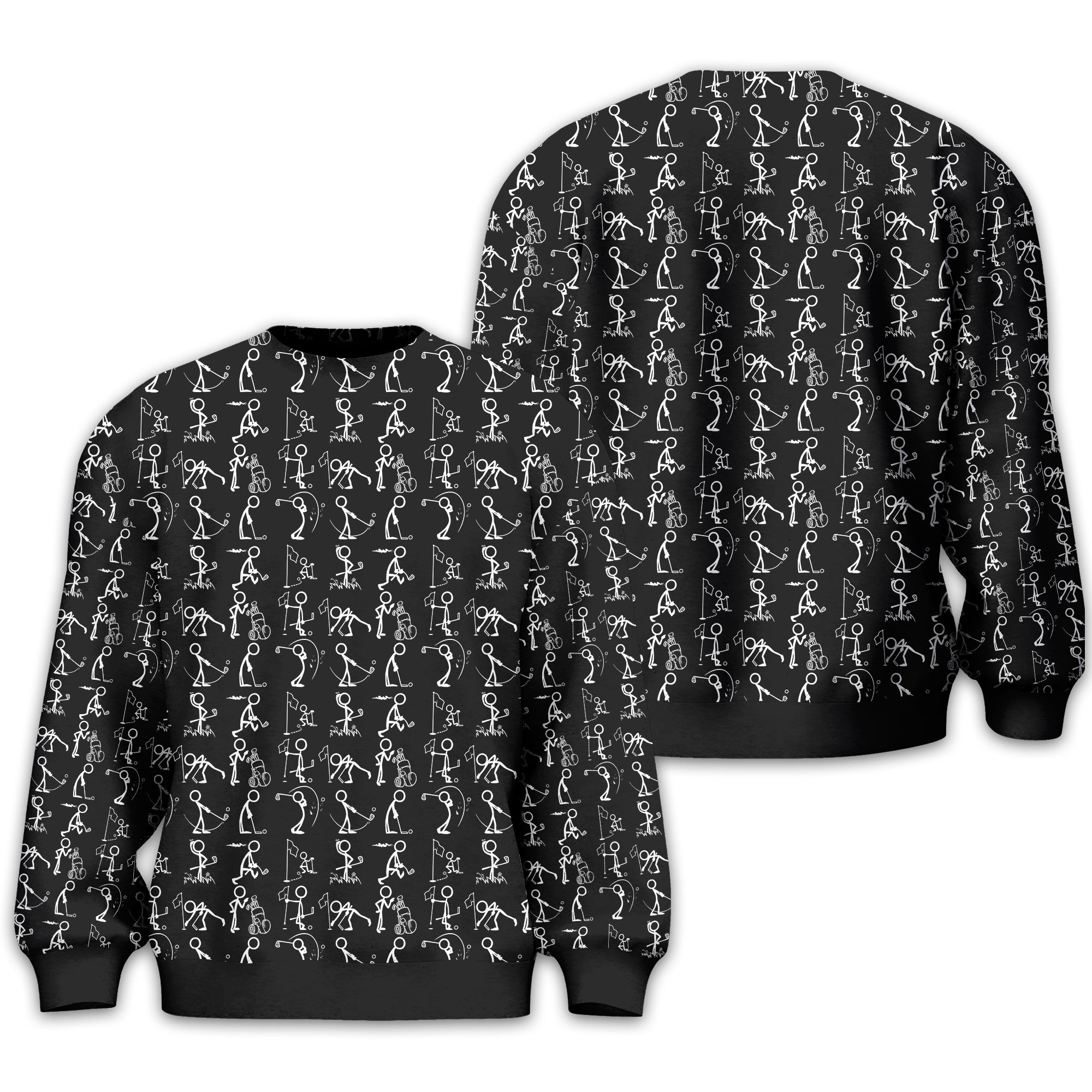 Black Golf Polo Shirt, Funny Golf Shirt, Gift For Golfers