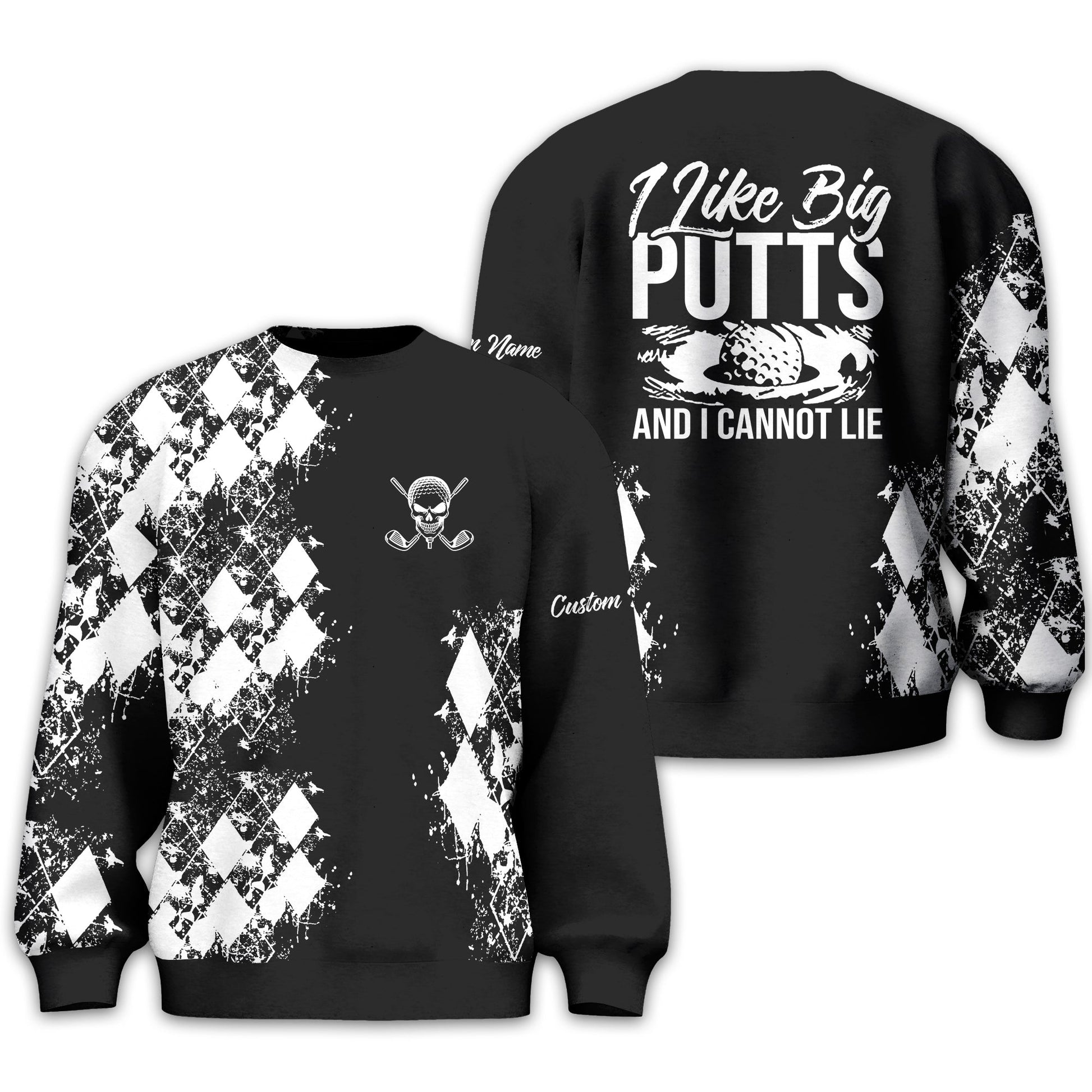 I Like Big Putts And I Cannot Lie Golf Polo Shirt, Gift For Golfers, Golf Gift For Men