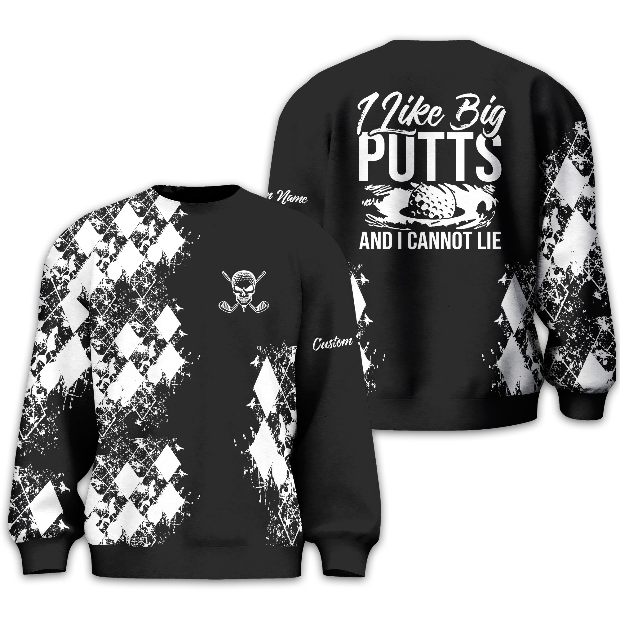 I Like Big Putts And I Cannot Lie Golf Polo Shirt, Gift For Golfers, Golf Gift For Men