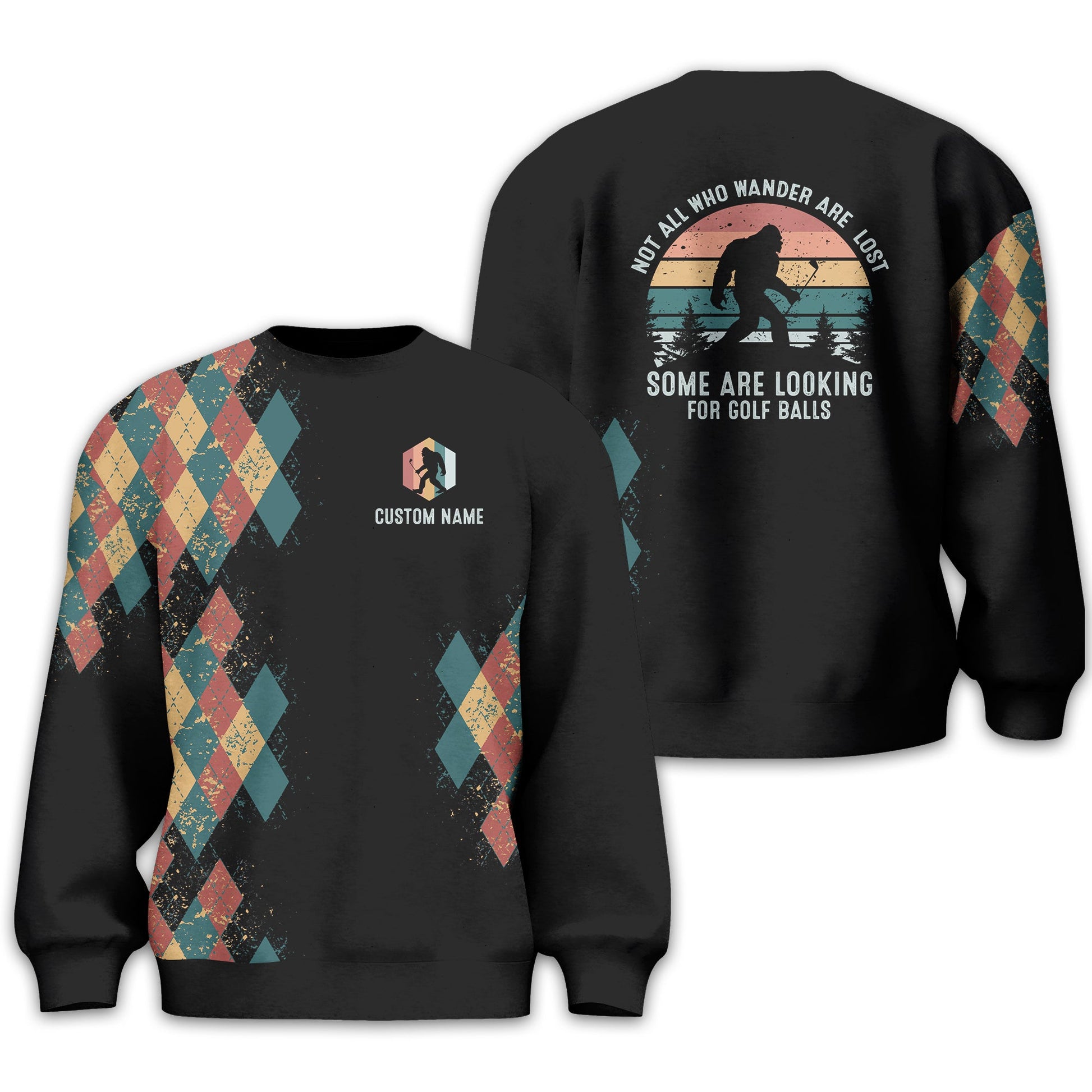 Not All Who Wander Are Lost Personalized Golf Polo Shirt, Golf Shirt For Men, Gift For Golfers