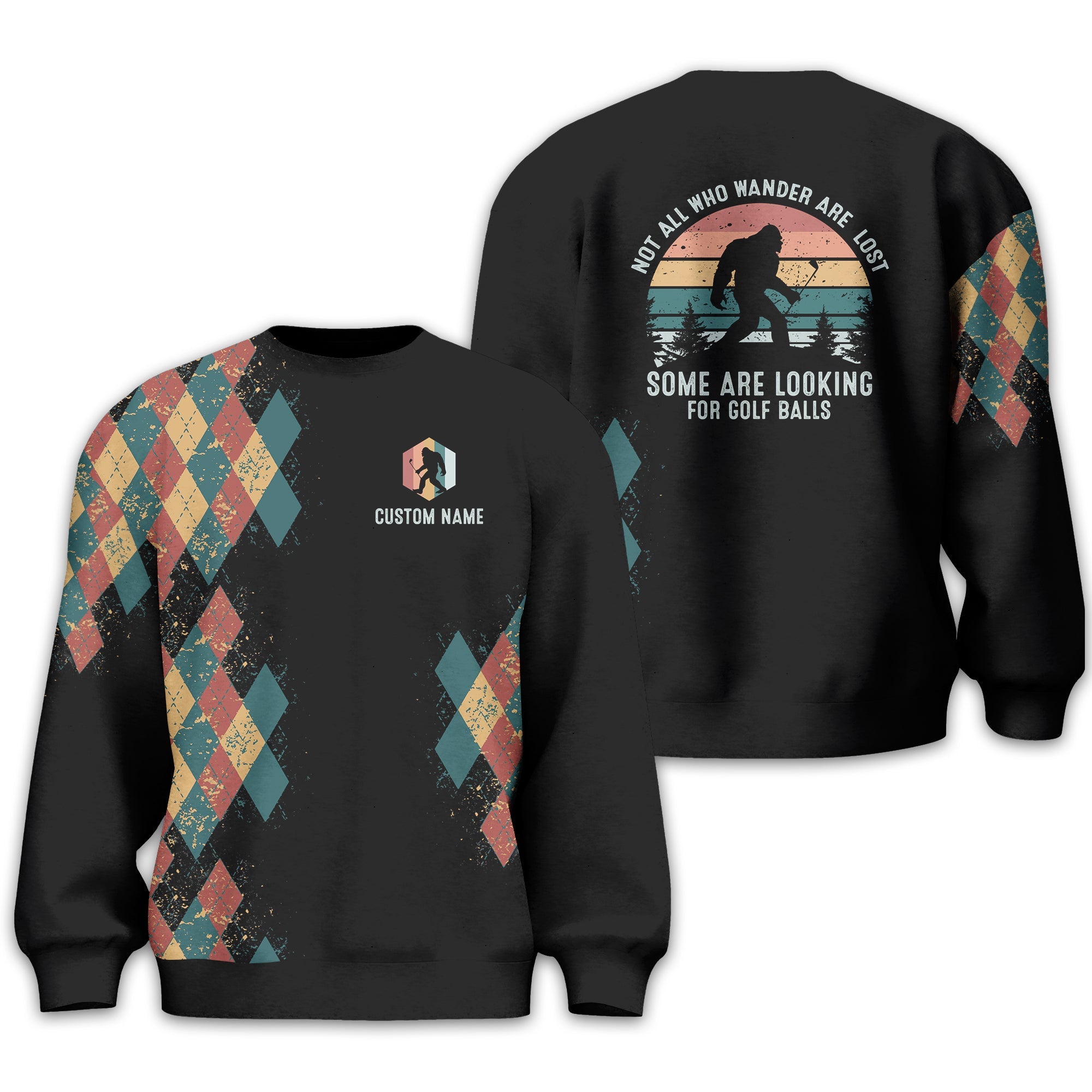 Not All Who Wander Are Lost Personalized Golf Polo Shirt, Golf Shirt For Men, Gift For Golfers