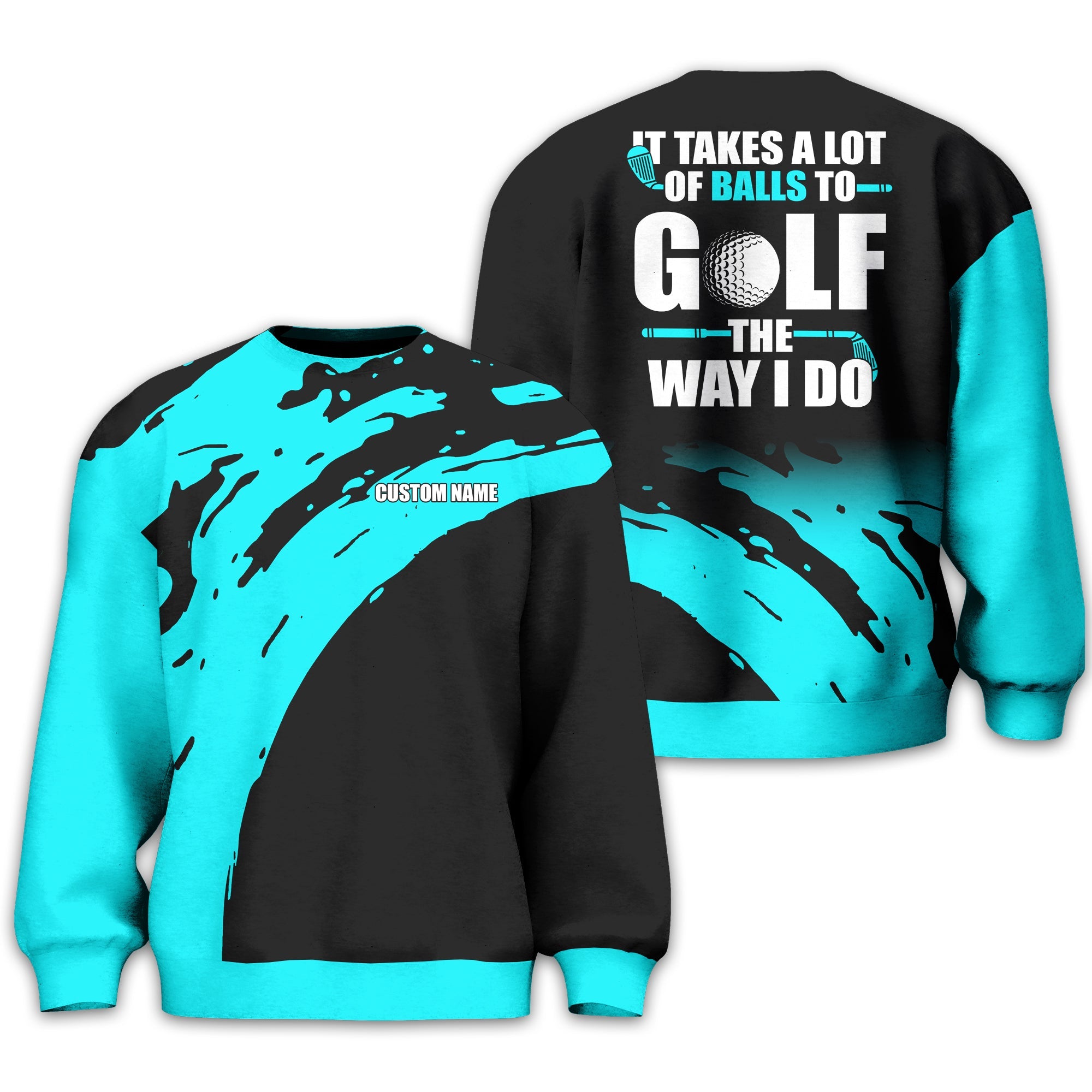 It Takes A Lot Of Balls To Golf The Way I Do Personalized Golf Polo Shirt, Golf Shirt For Men, Gift For Golfers
