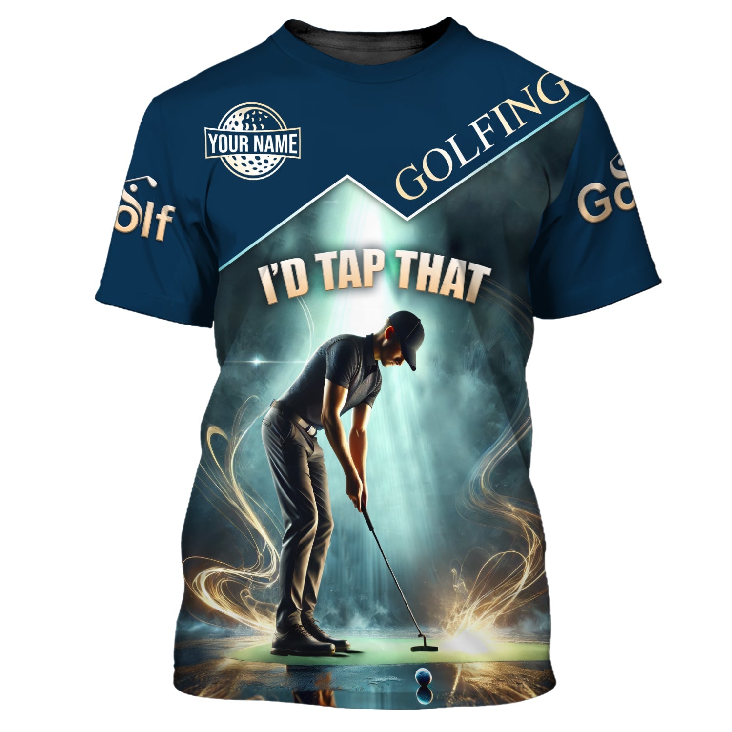 I'd Tap That Custom Golf Polo Shirt, Gift For Golfers, Golf Gift For Men