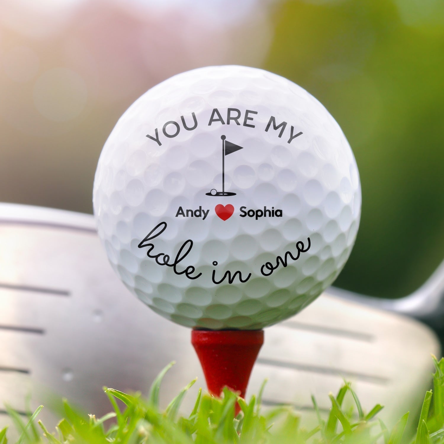 You Are My Hole In One Custom Golf Ball, Valentine's Day Gifts, Gift For Golfer