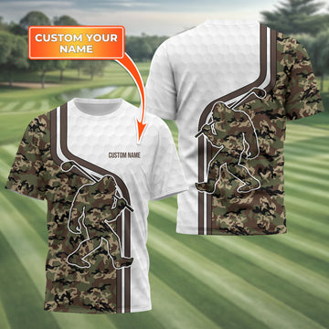 Funny Bigfoot Custom Golf Polo Shirt, Golf Shirt For Men, Gift For Golfers