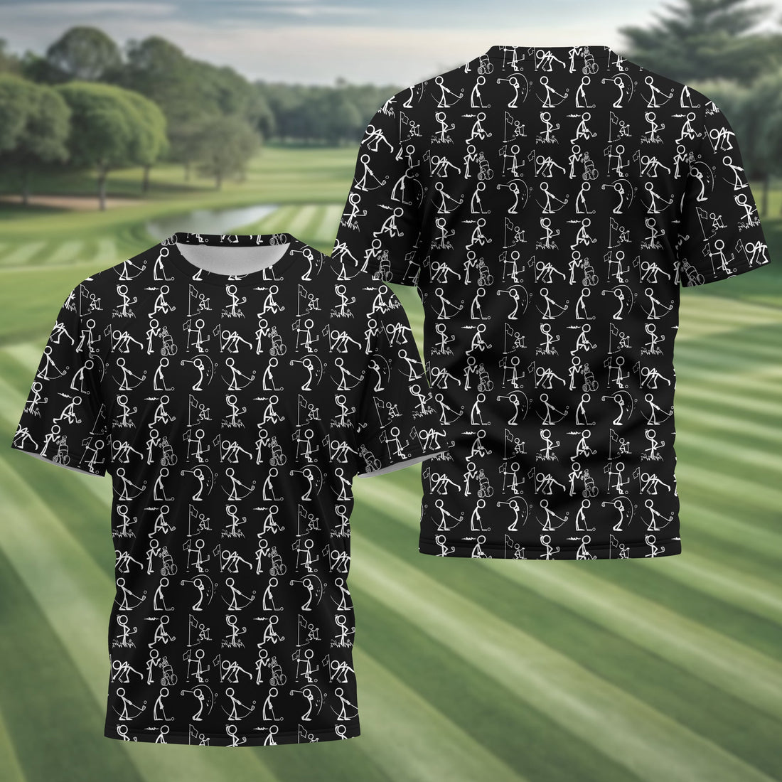 Black Golf Polo Shirt, Funny Golf Shirt, Gift For Golfers