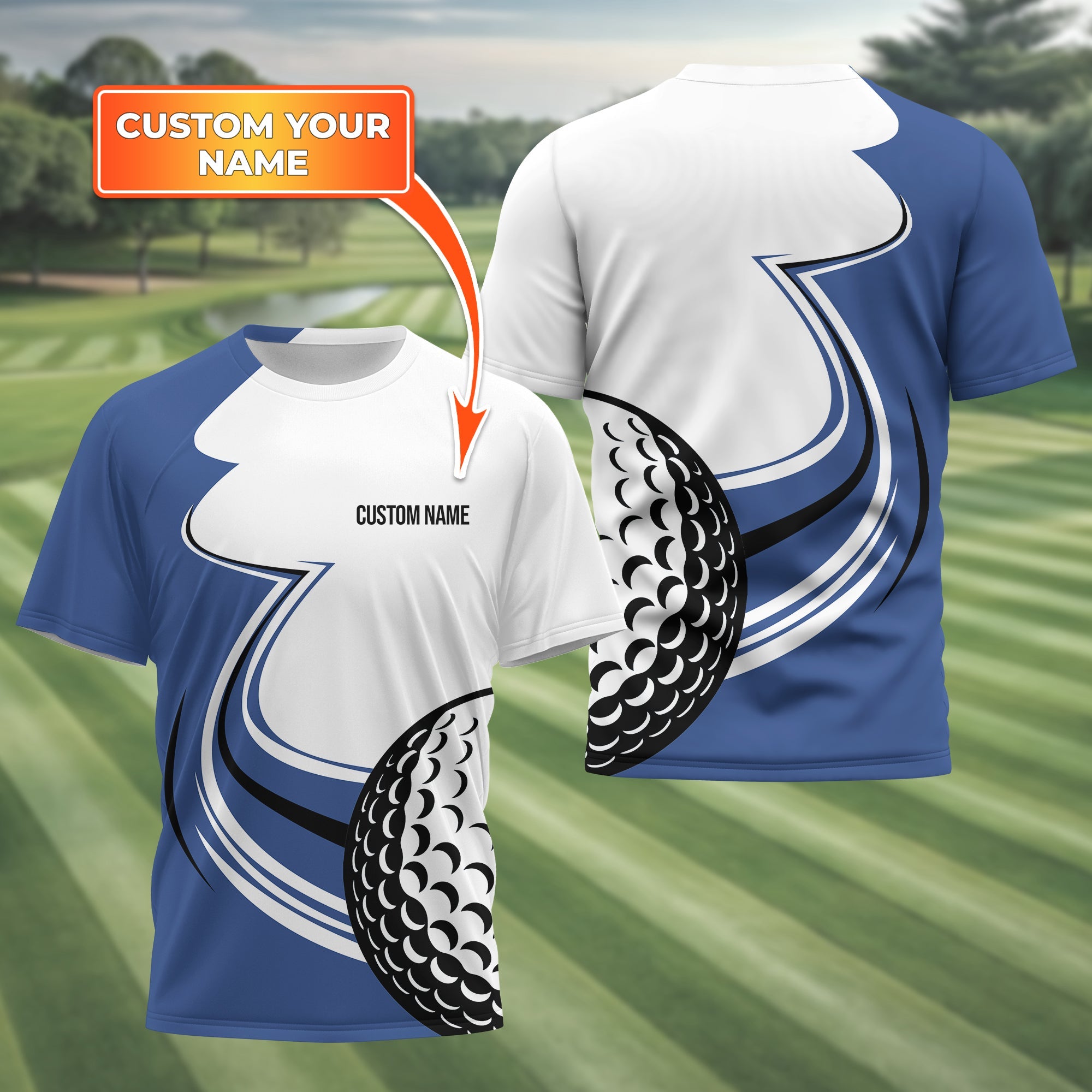 Personalized Golf Polo Shirt, Golf Shirt For Men, Gift For Golfers