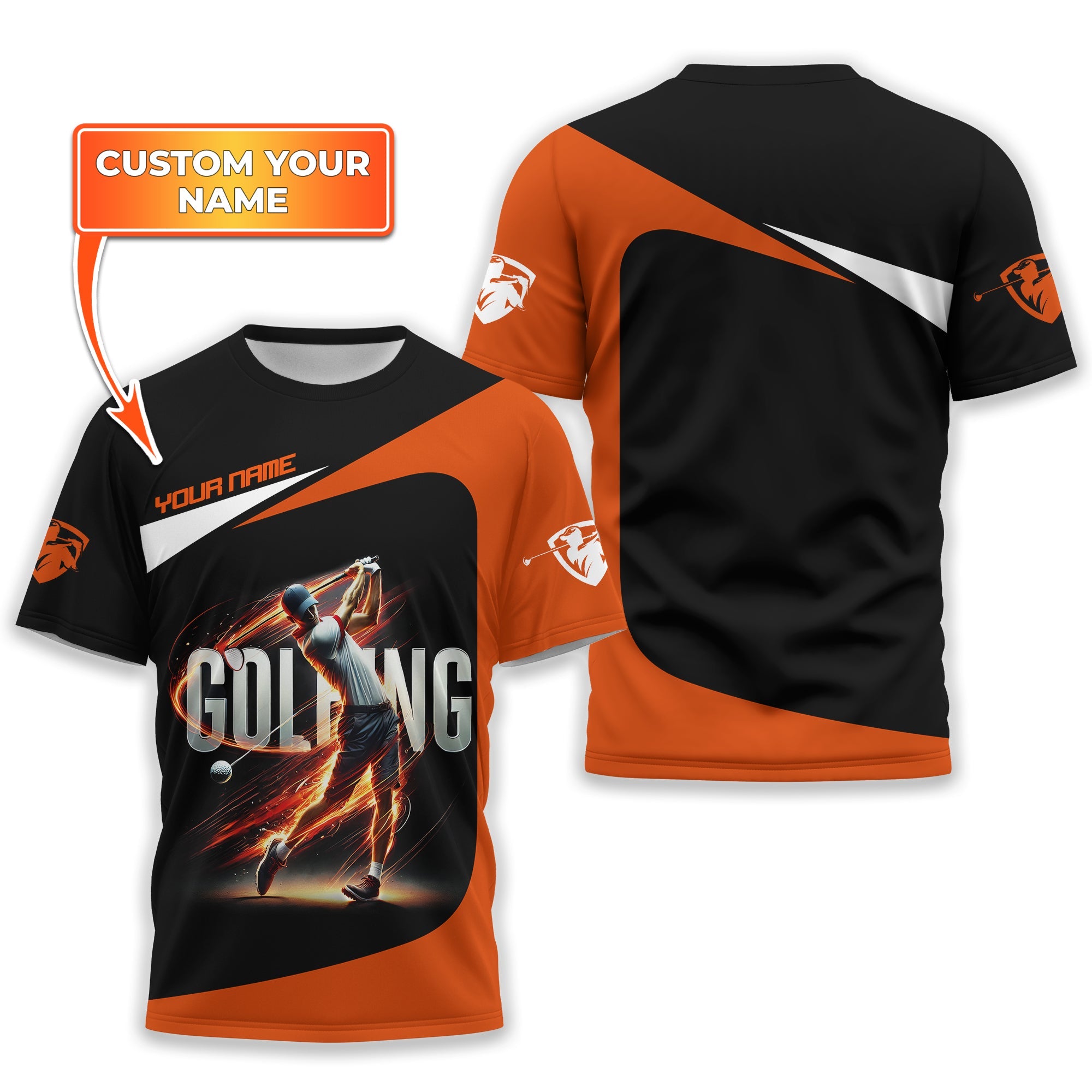 Golfing Swing Customize Golf Polo Shirt, Golfing Apparel, Gift For Golfers