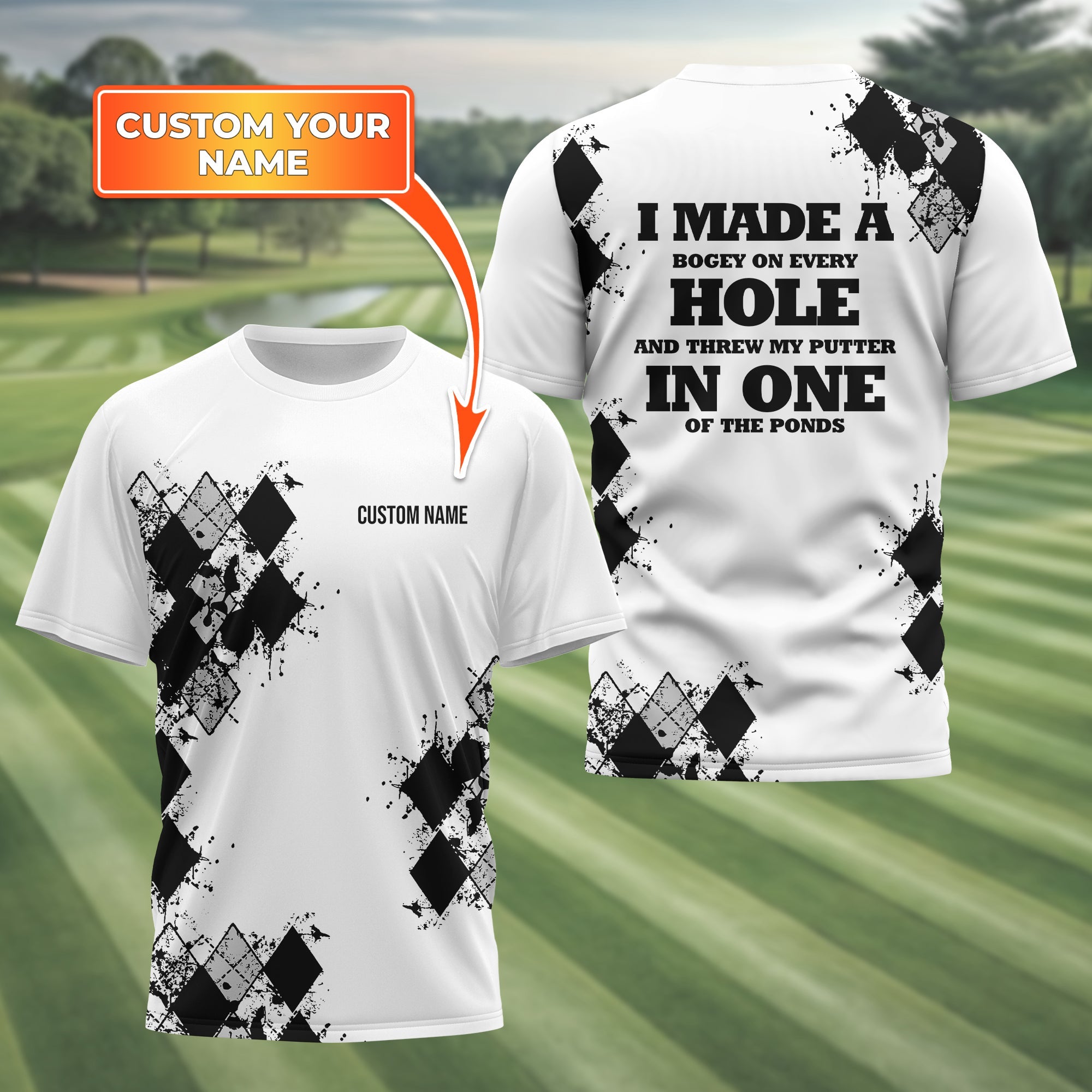 I Made A Bogey Personalized Golf Polo Shirt, Golf Shirt, Gift For Golfers