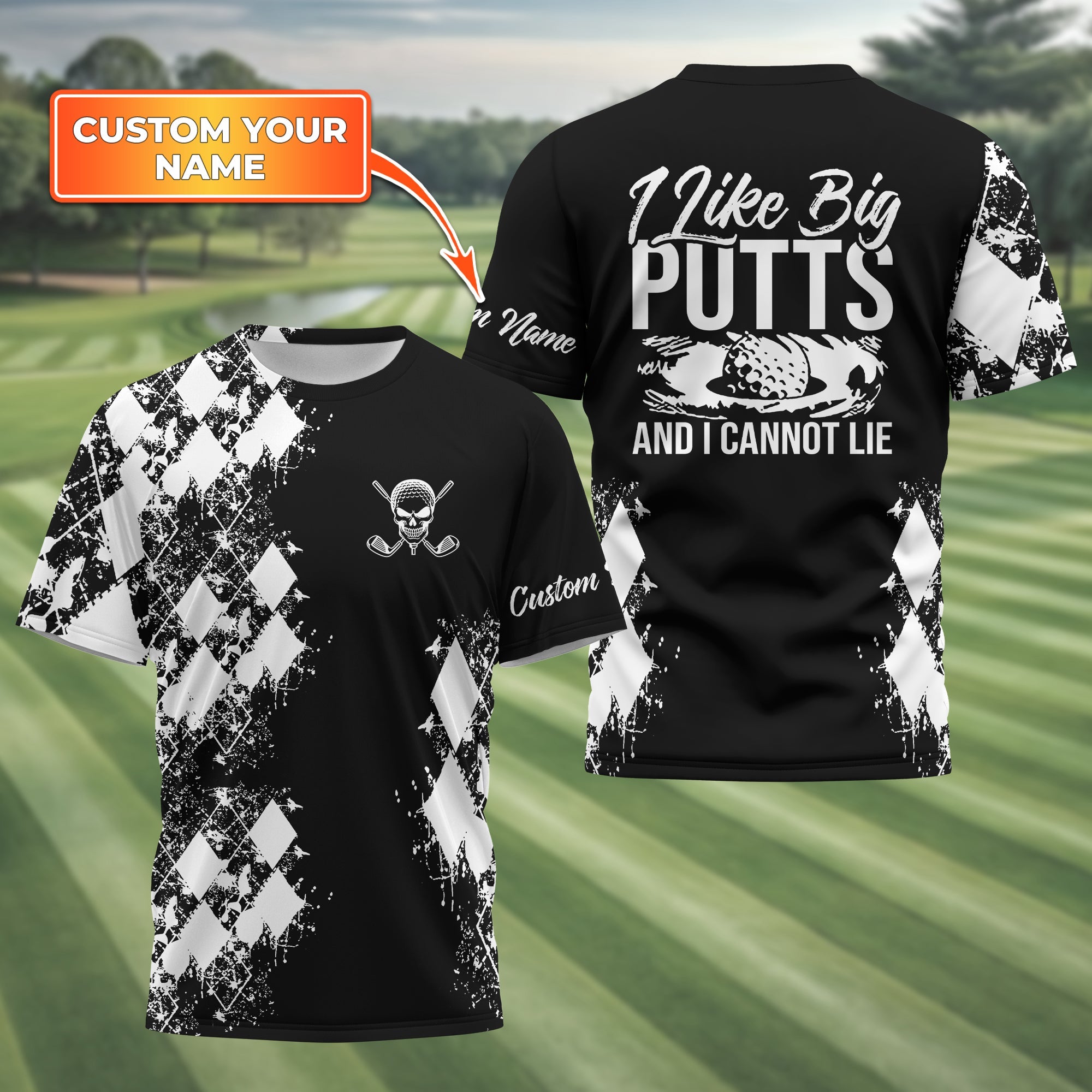 I Like Big Putts And I Cannot Lie Golf Polo Shirt, Gift For Golfers, Golf Gift For Men