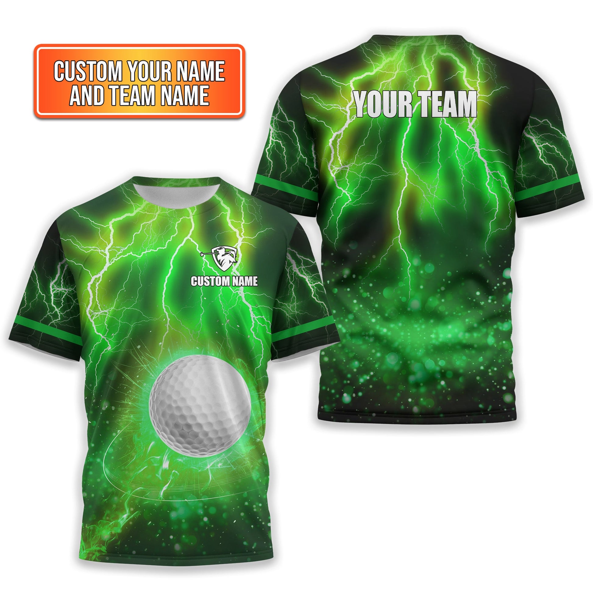 Custom Men's Golf Polo Shirt With Team Name, Golfing Apparel, Gift For Golfers