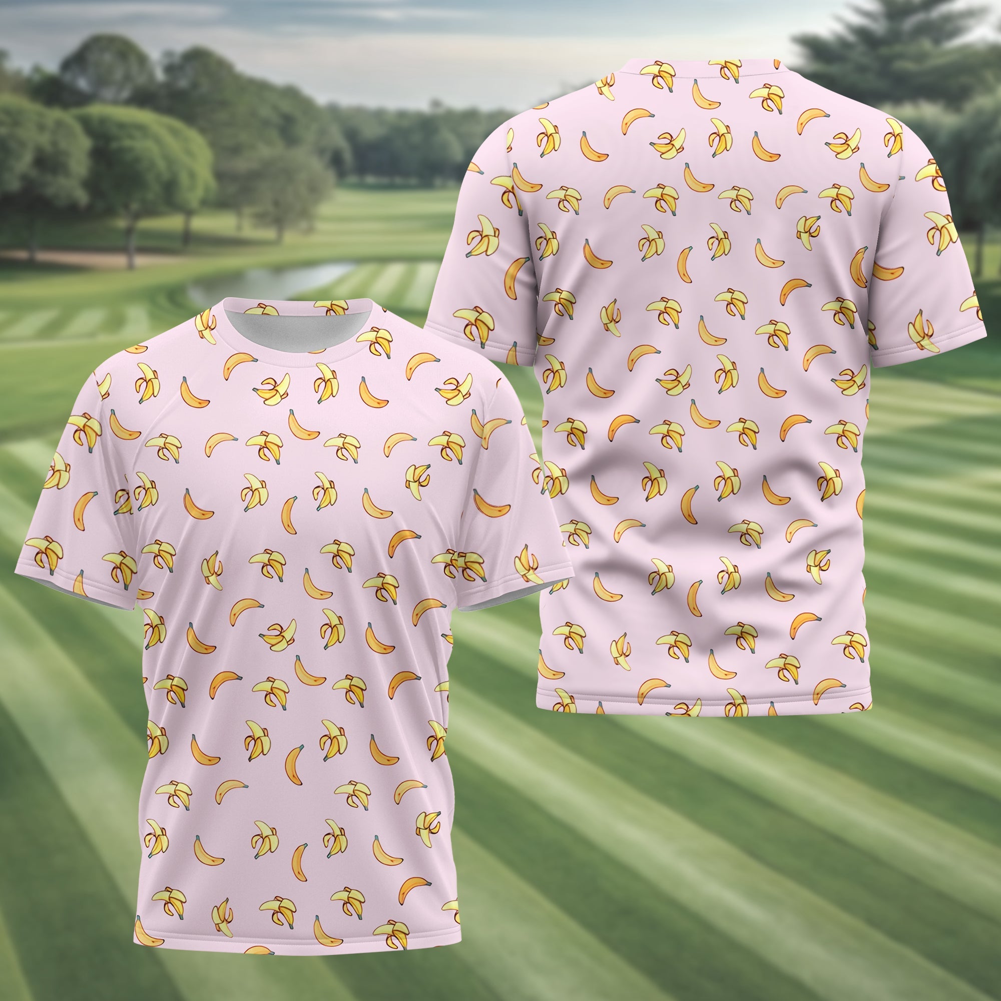 Banana Men's Golf Polo Shirt, Funny Golf Shirt, Gift For Golfers