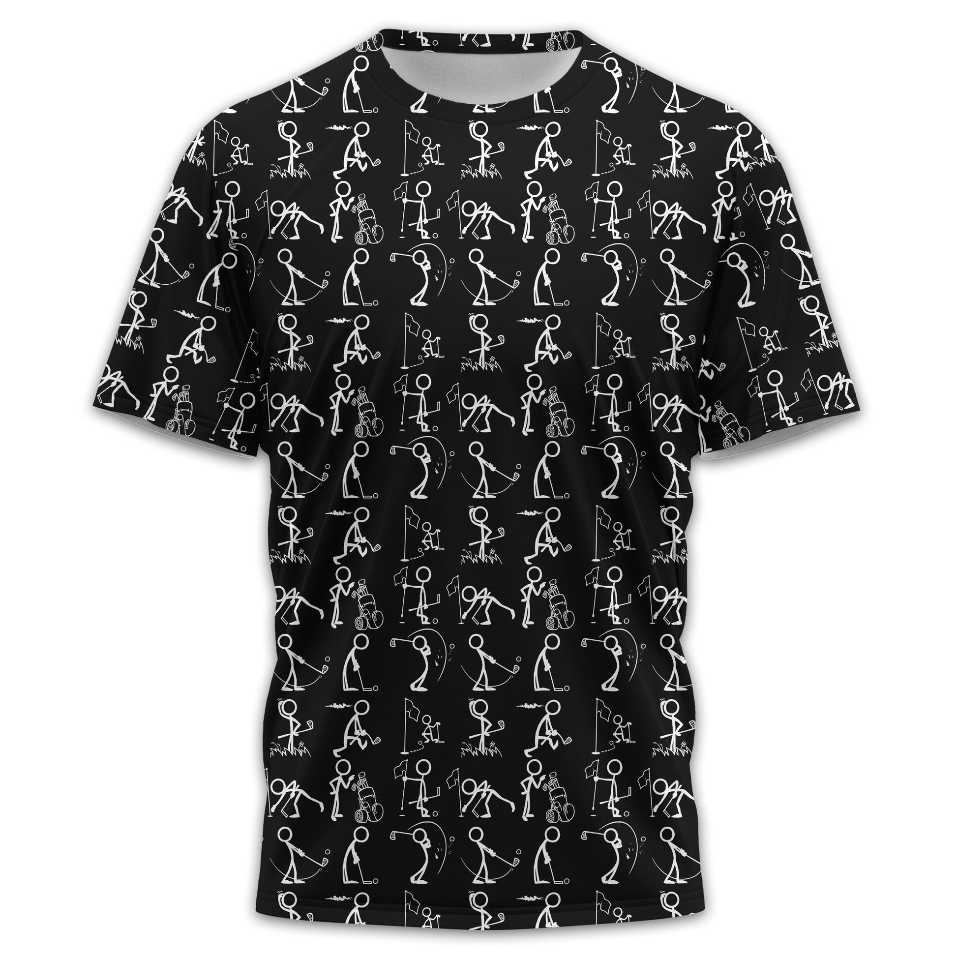 Black Golf Polo Shirt, Funny Golf Shirt, Gift For Golfers