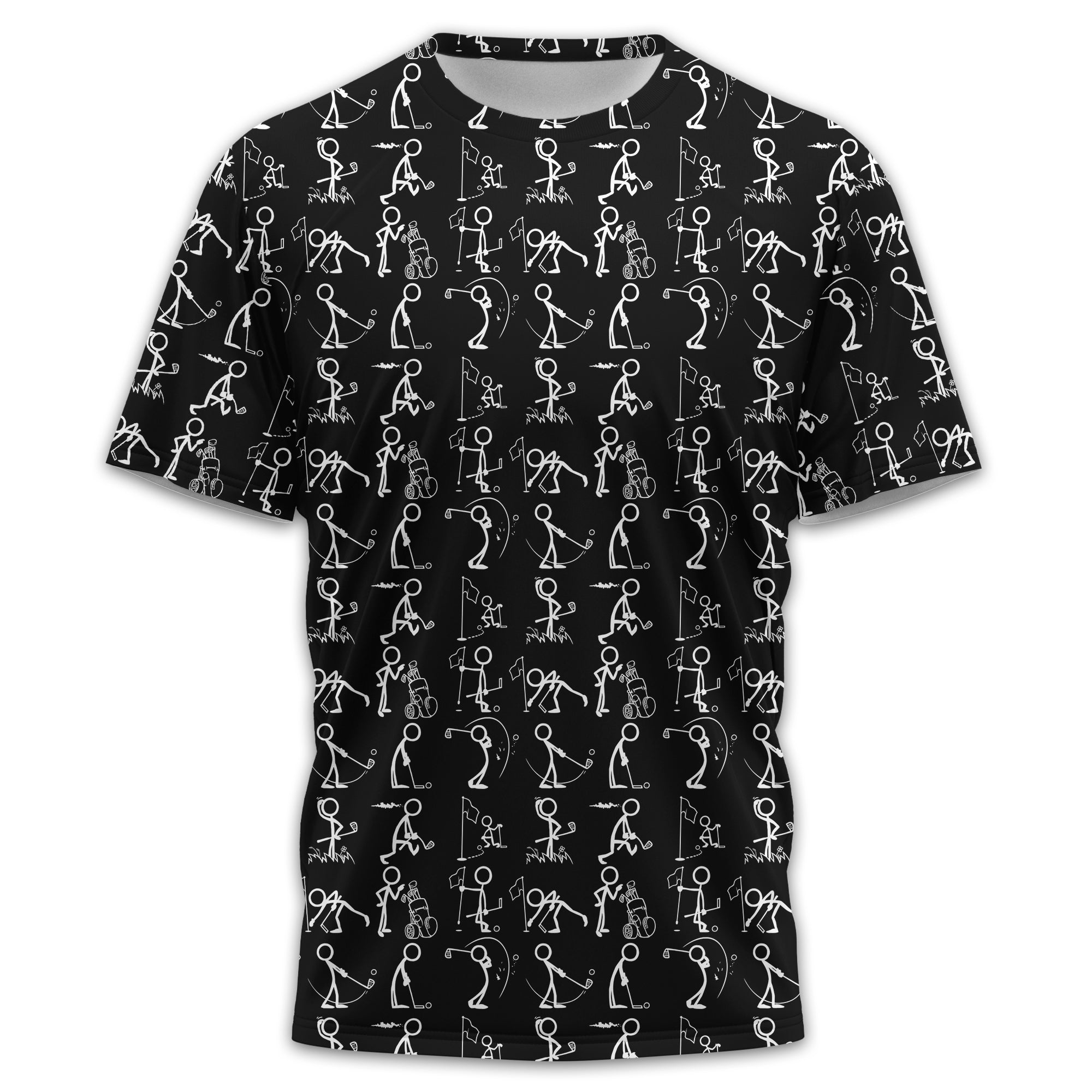 Black Golf Polo Shirt, Funny Golf Shirt, Gift For Golfers