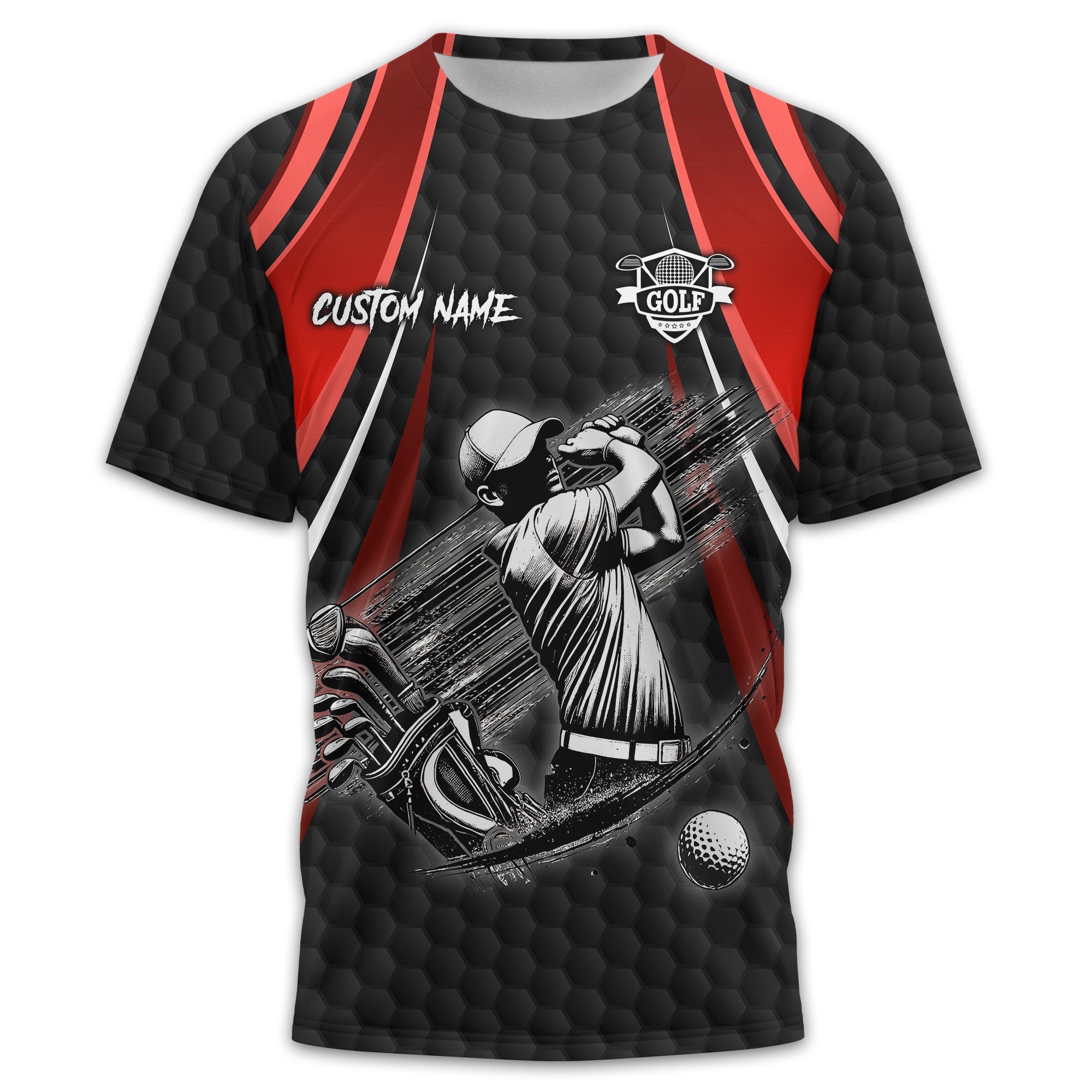 I Hate Golf Custom Men's Golf Polo Shirt, Funny Golf Shirt, Gift For Golfer