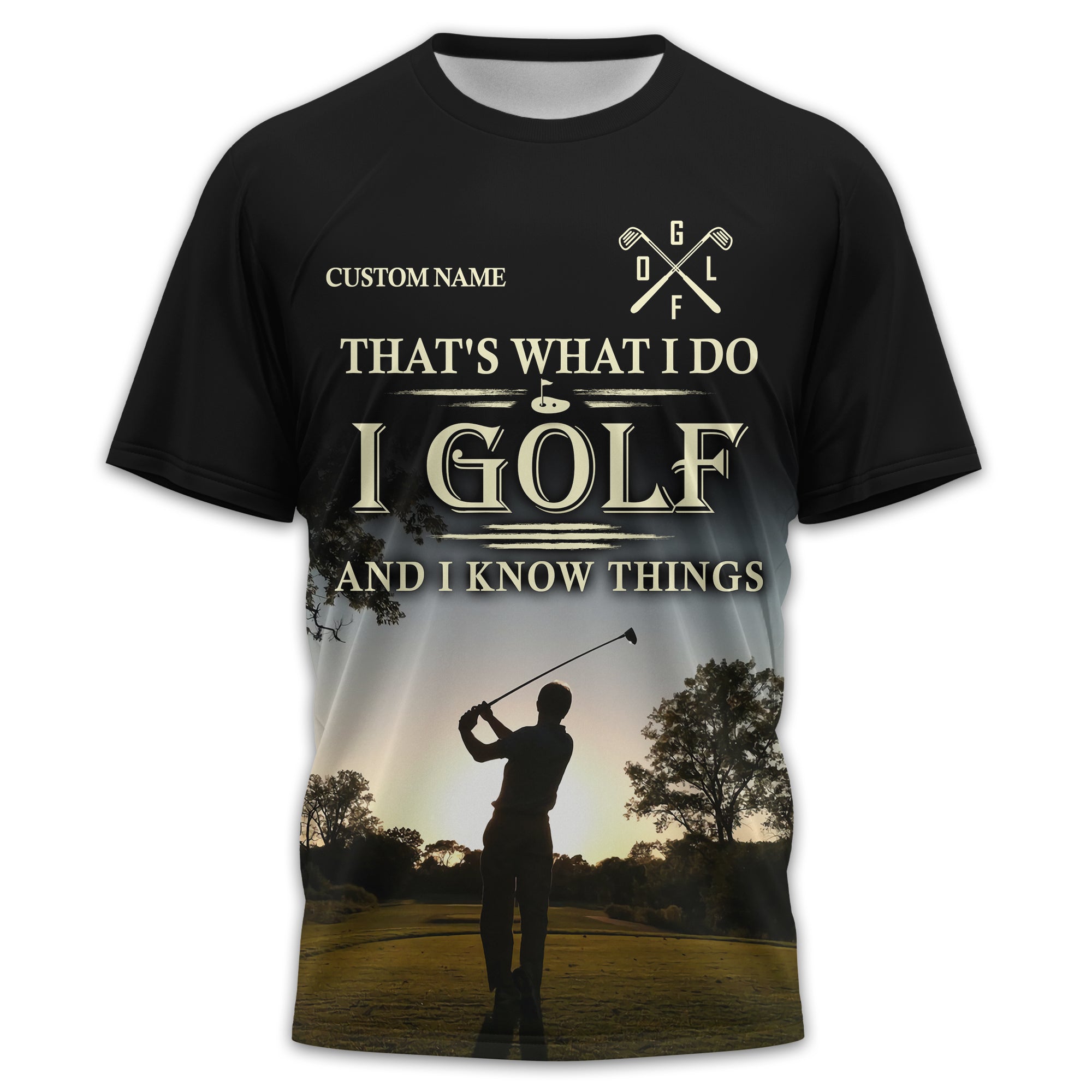 Thats What I Do I Golf, Personalized Golf Shirt, Unique Gift For Golfer