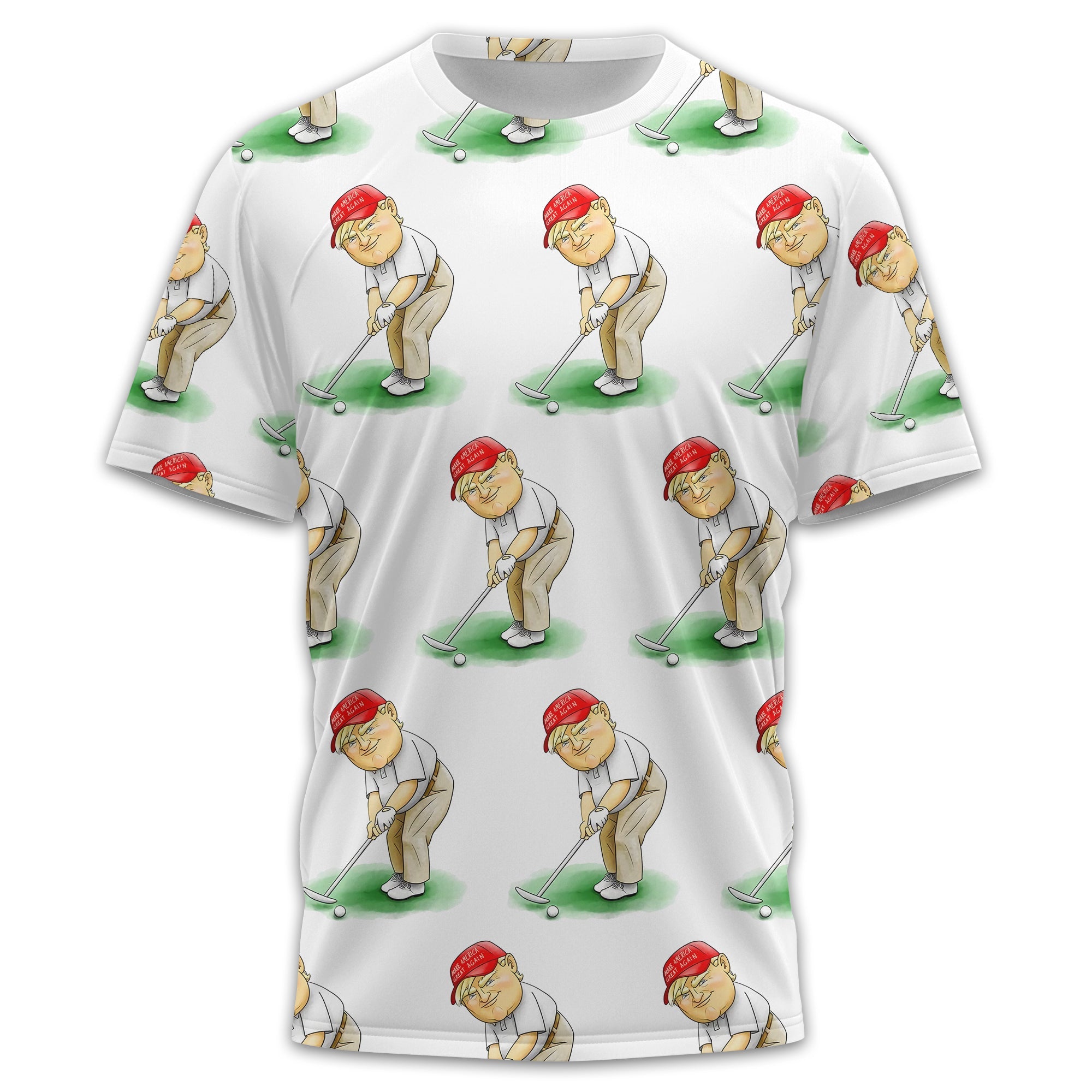 Trump Presidential Men's Golf Polo Shirt, Funny Golf Shirt, Gift For Golfers