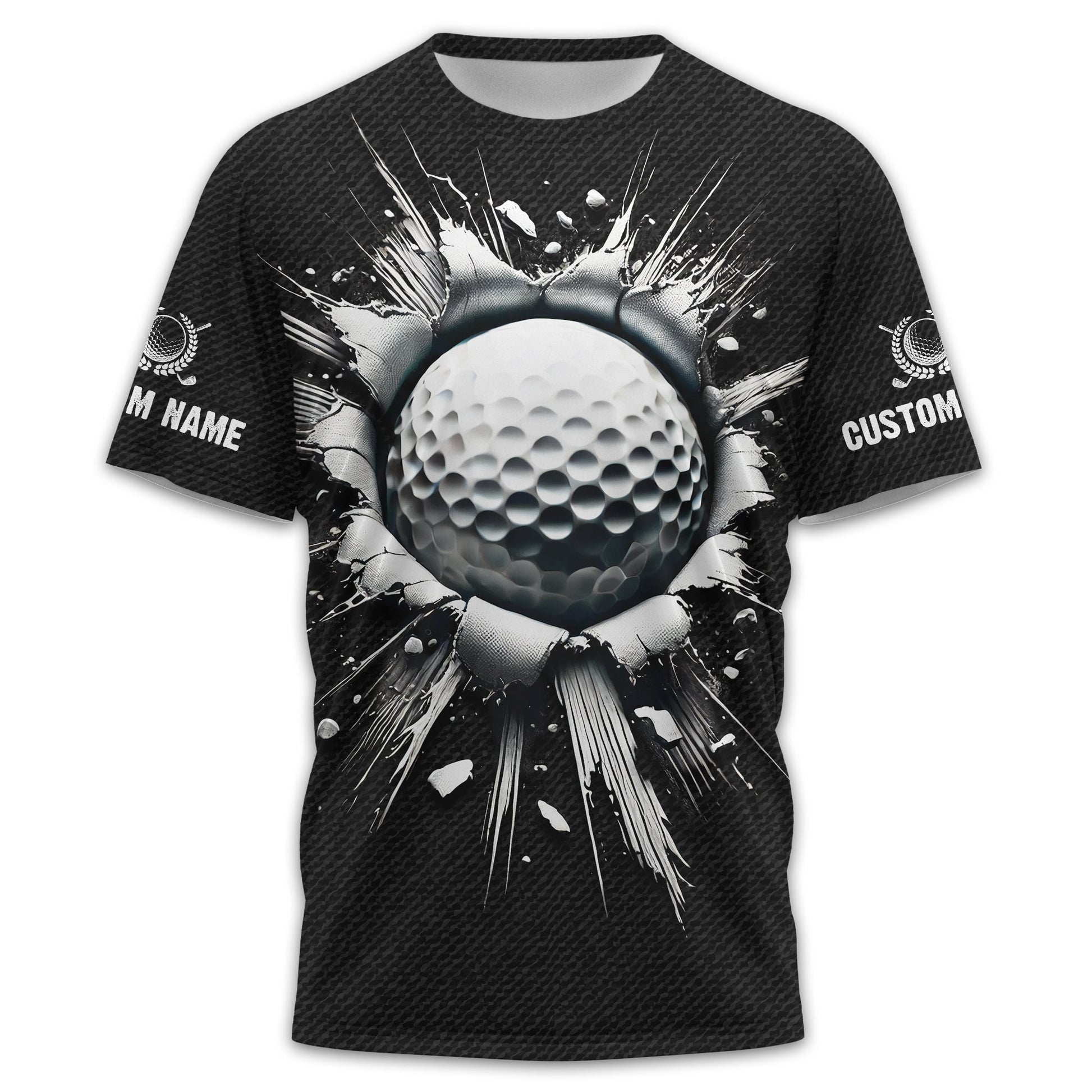 Personalized Black Golf Polo Shirt, Golf Shirt, Gift For Golfers