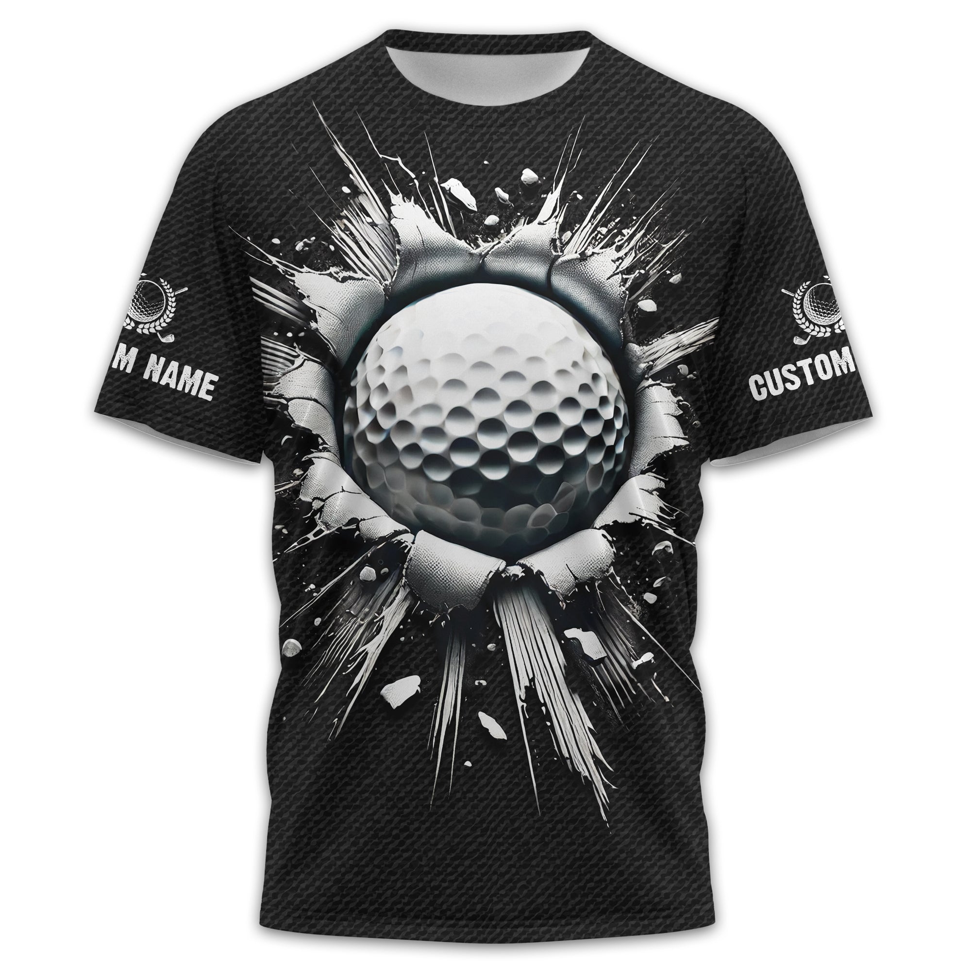 Personalized Black Golf Polo Shirt, Golf Shirt, Gift For Golfers