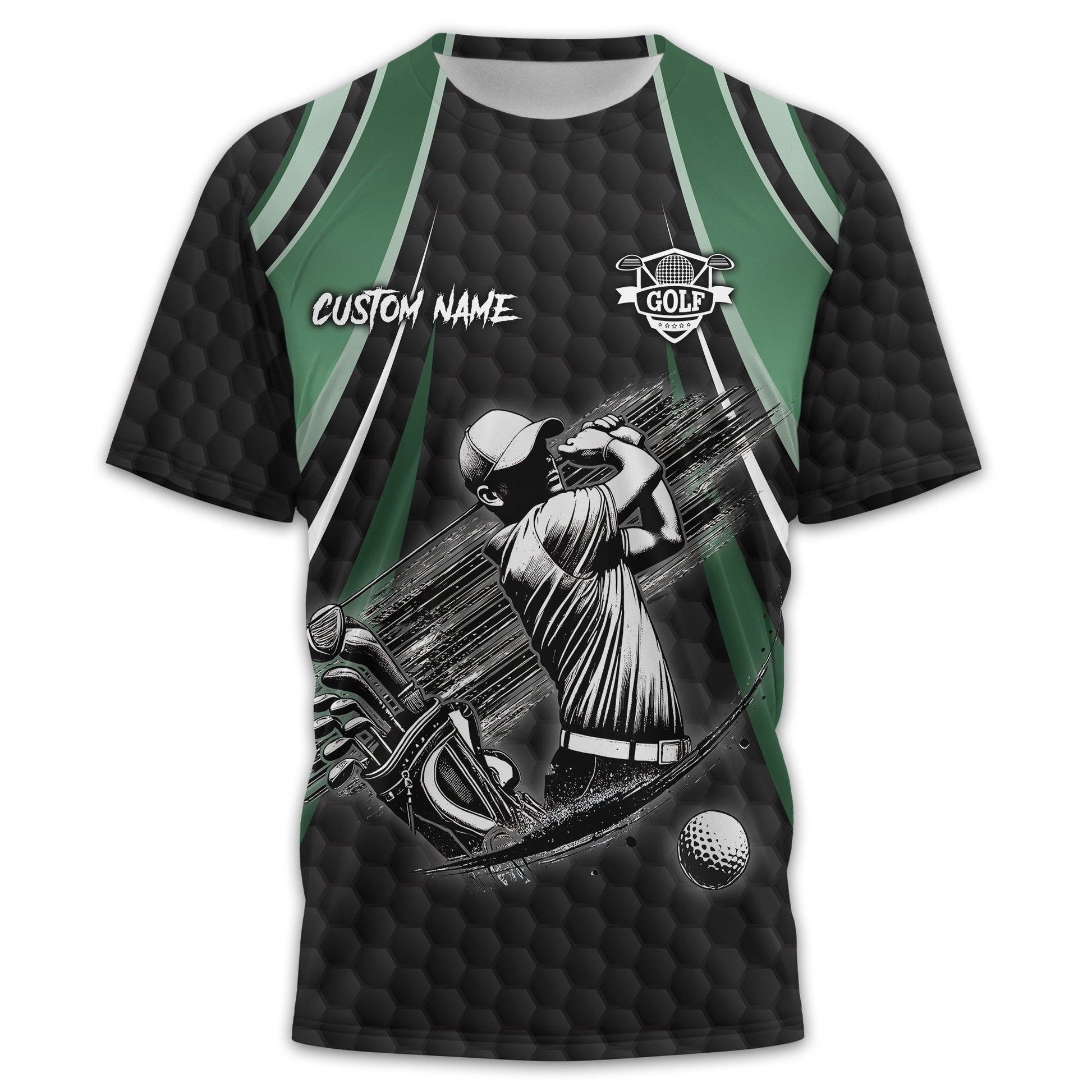 I Hate Golf Custom Men's Golf Polo Shirt, Funny Golf Shirt, Gift For Golfer