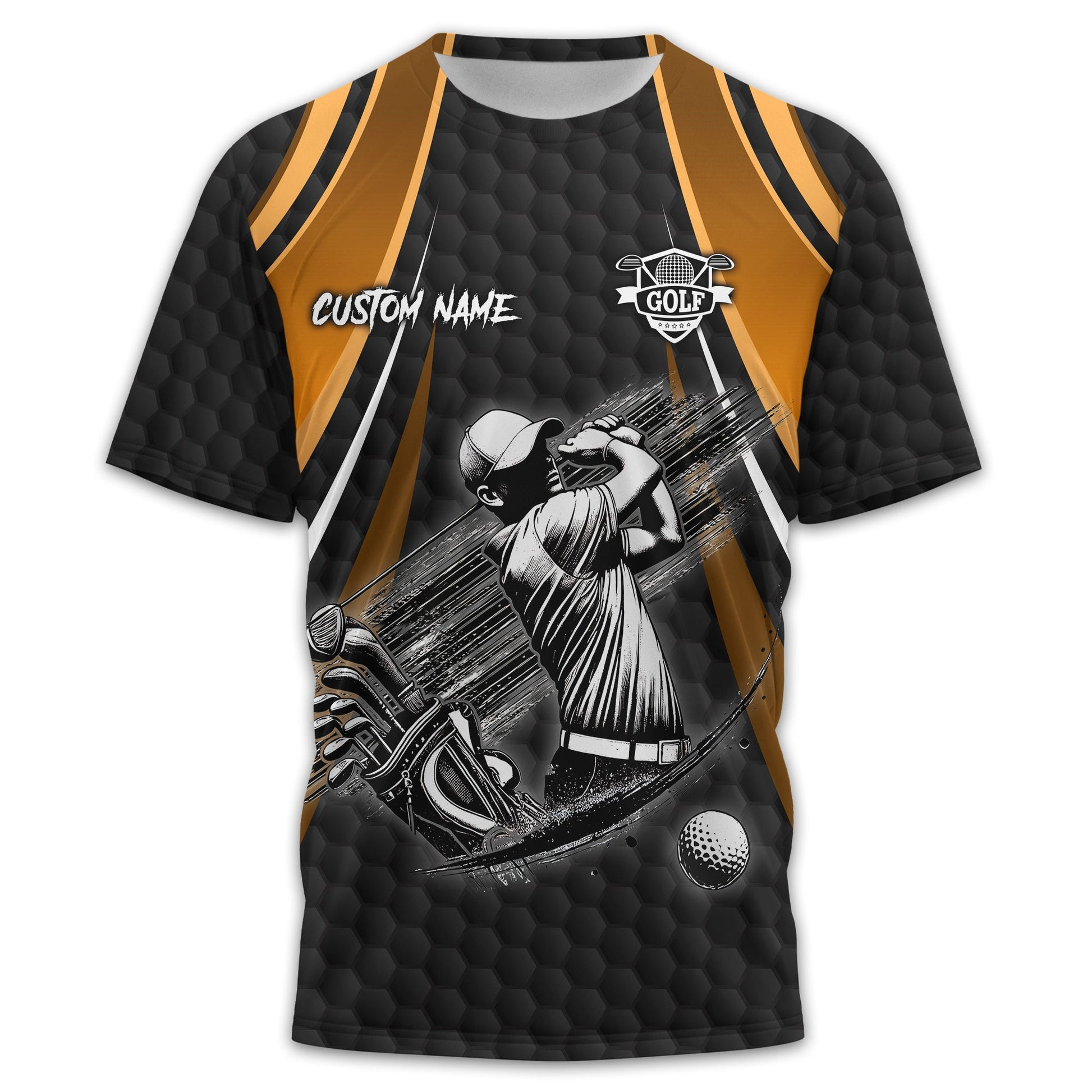 I Hate Golf Custom Men's Golf Polo Shirt, Funny Golf Shirt, Gift For Golfer