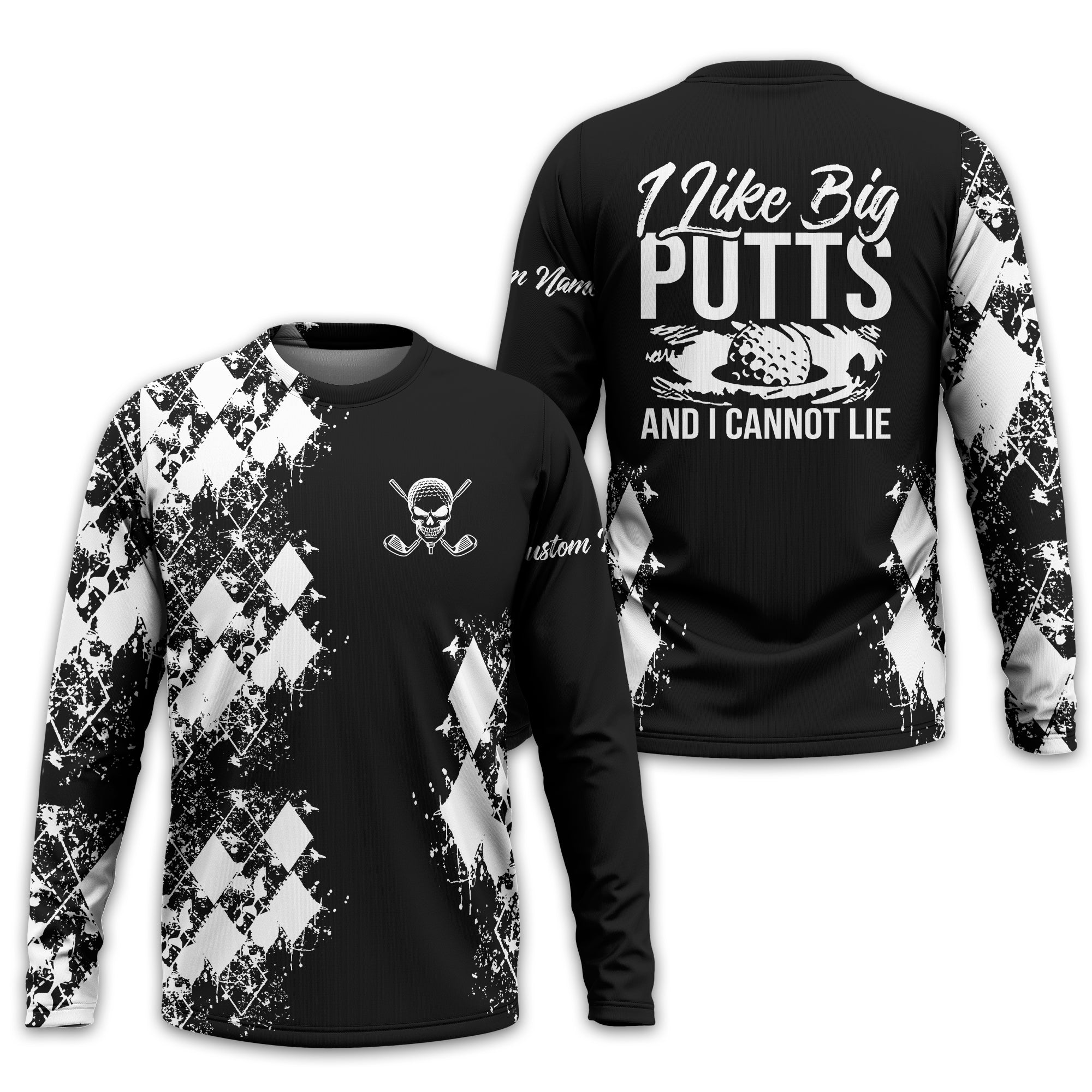 I Like Big Putts And I Cannot Lie Golf Polo Shirt, Gift For Golfers, Golf Gift For Men