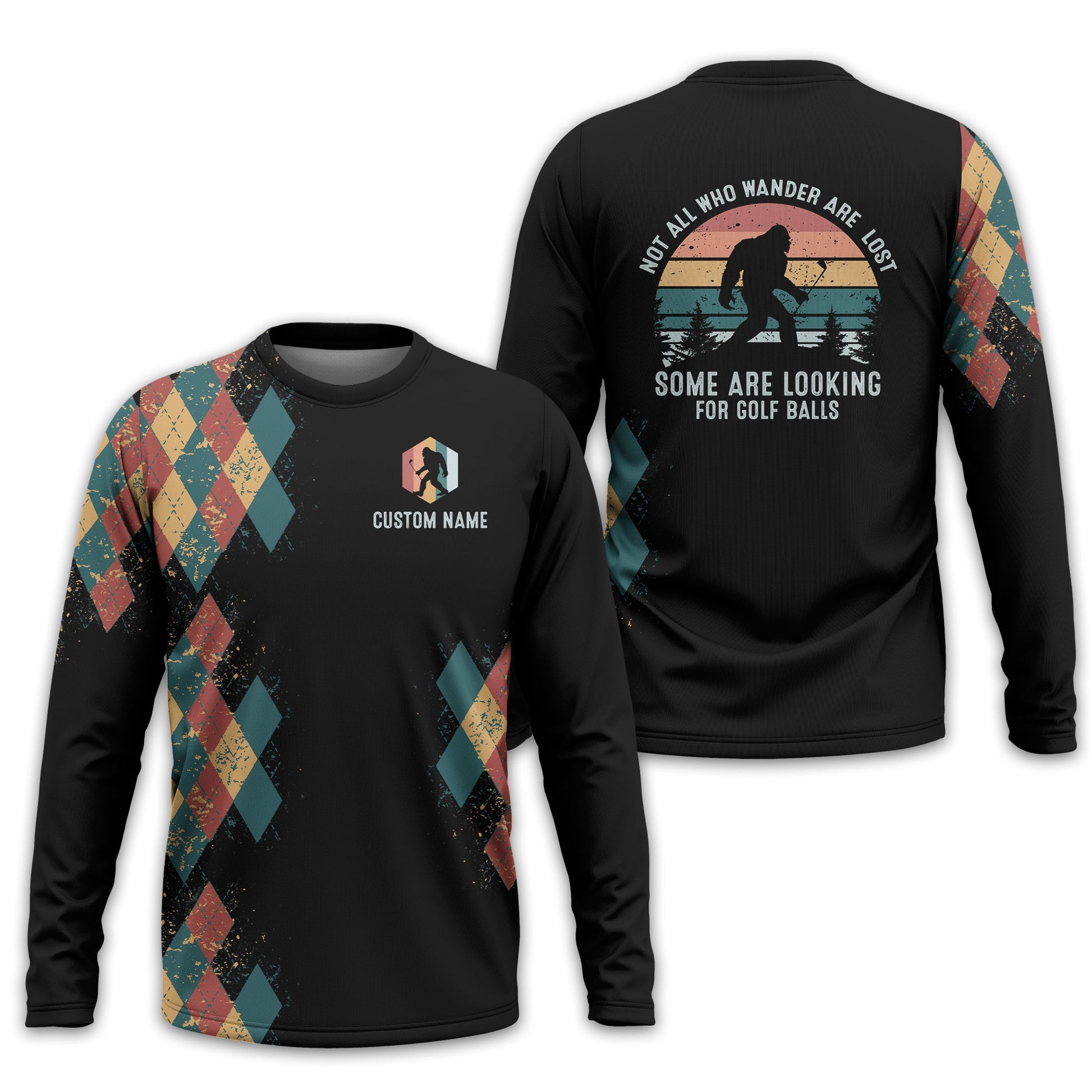 Not All Who Wander Are Lost Personalized Golf Polo Shirt, Golf Shirt For Men, Gift For Golfers