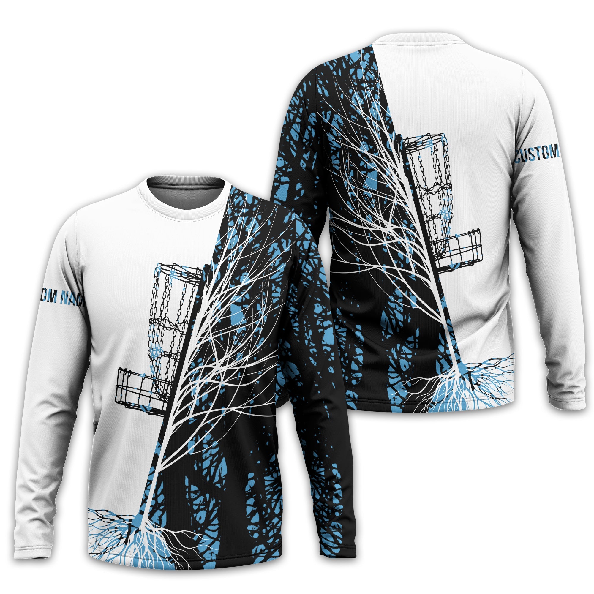 Personalized Tree And Basket Golf Polo Shirt, Gift For Golfers, Golf Gift For Men