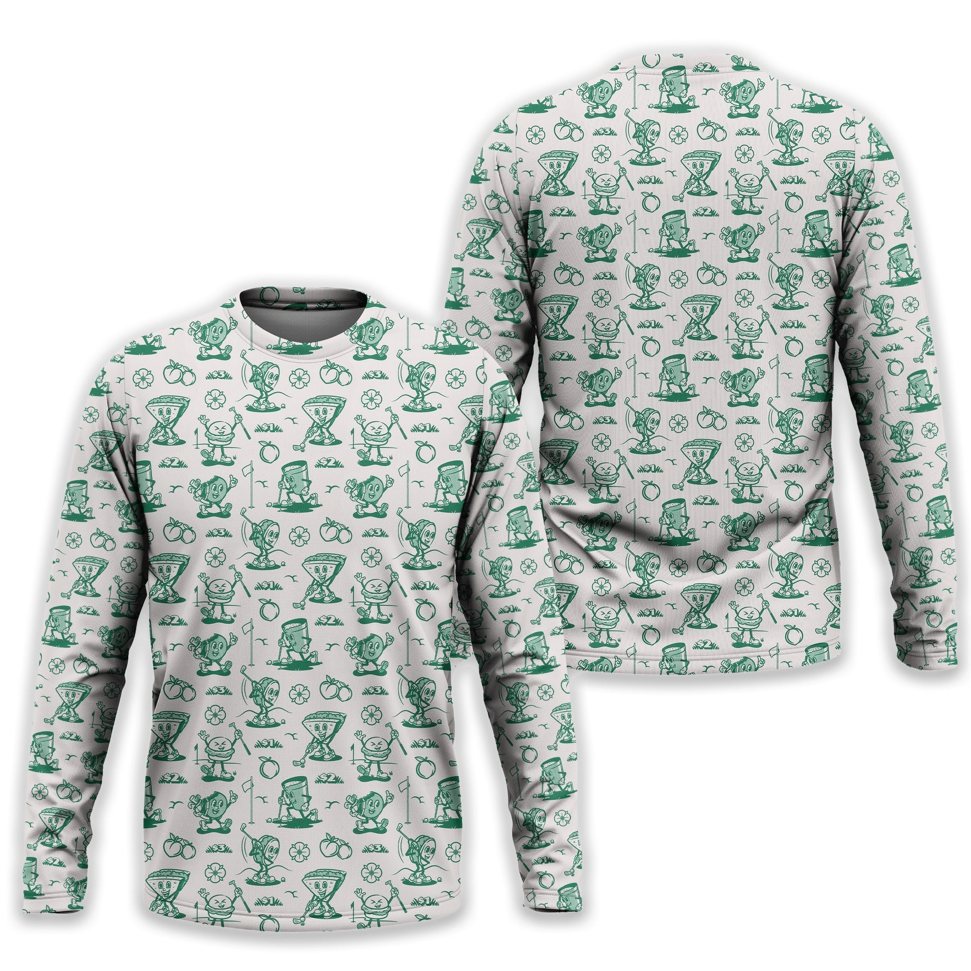 Breakfast Balls Men's Golf Polo Shirt, Golfing Apparel, Gift For Golfers