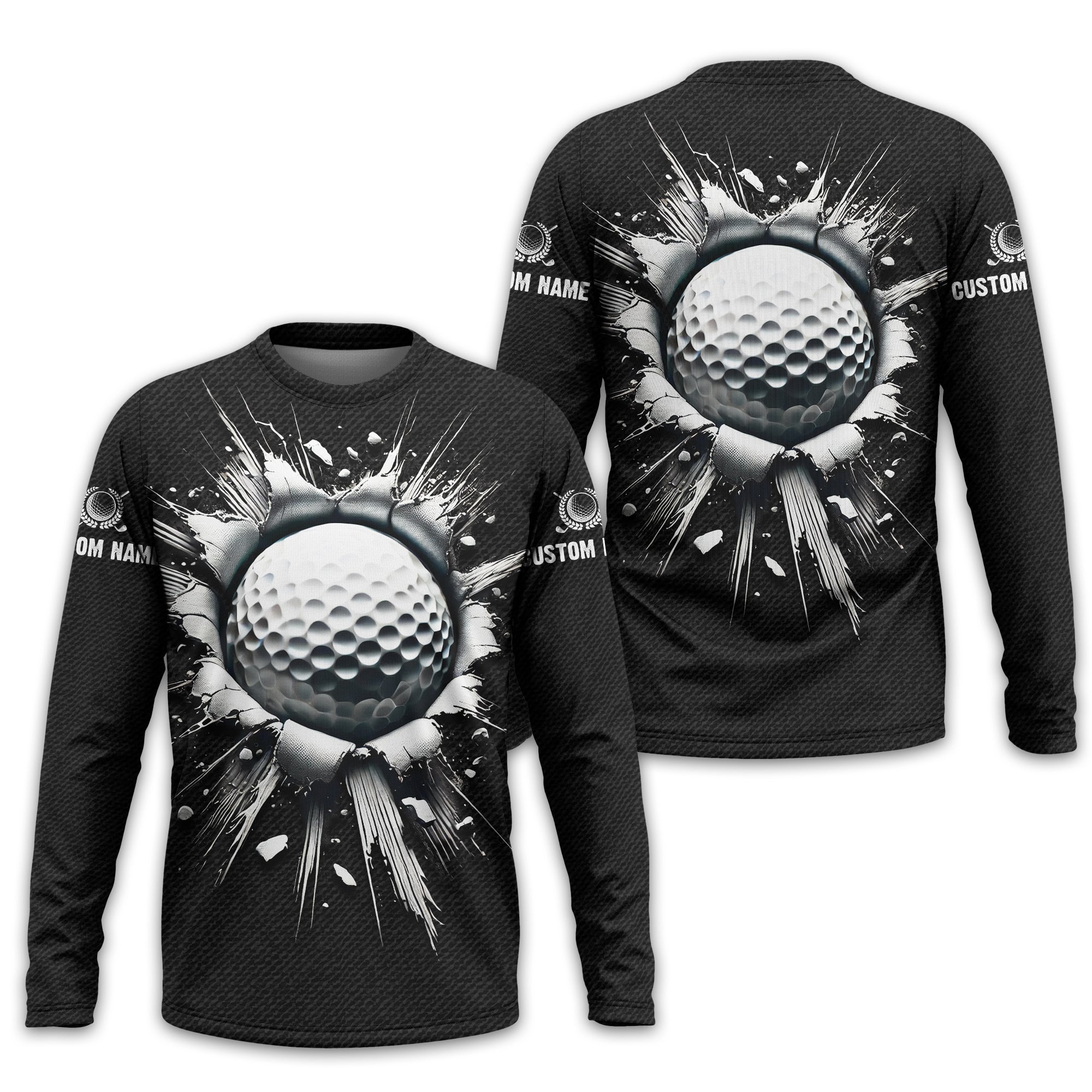 Personalized Black Golf Polo Shirt, Golf Shirt, Gift For Golfers