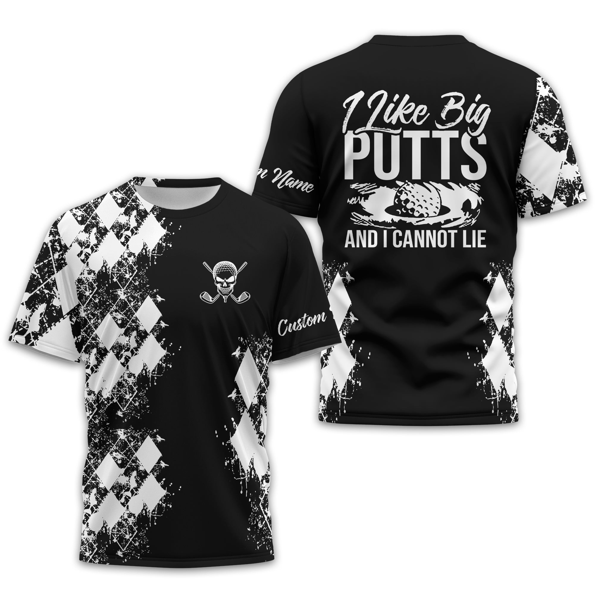 I Like Big Putts And I Cannot Lie Golf Polo Shirt, Gift For Golfers, Golf Gift For Men