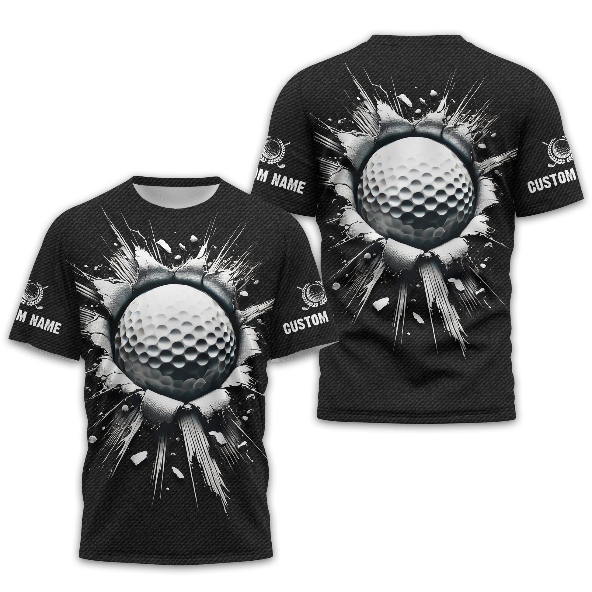 Personalized Black Golf Polo Shirt, Golf Shirt, Gift For Golfers