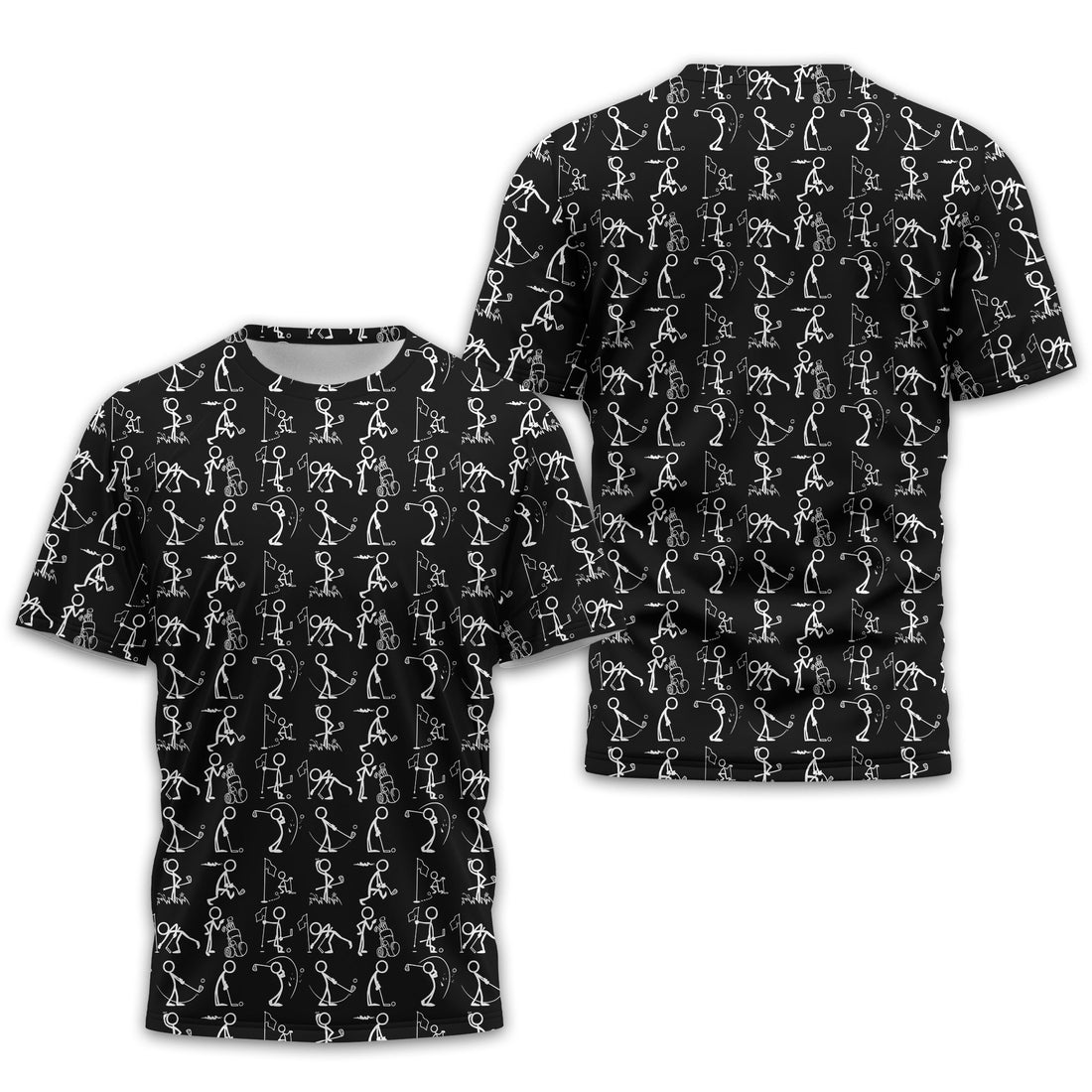 Black Golf Polo Shirt, Funny Golf Shirt, Gift For Golfers