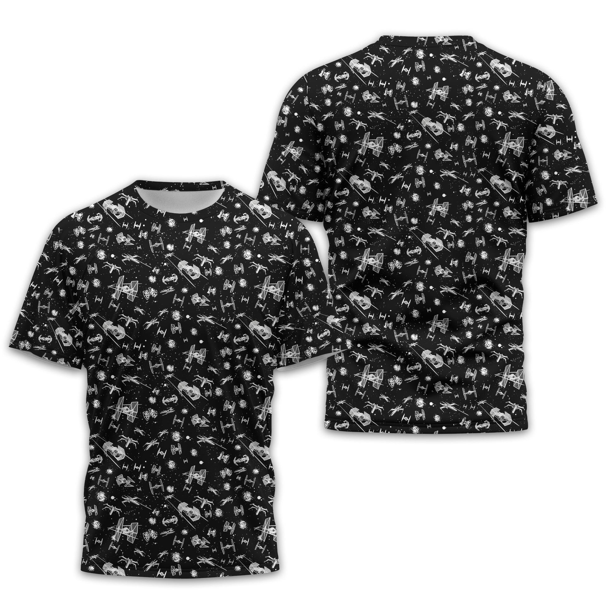 Black Galaxy Golf Polo Shirt, Gift For Golfers, Golf Gift For Men