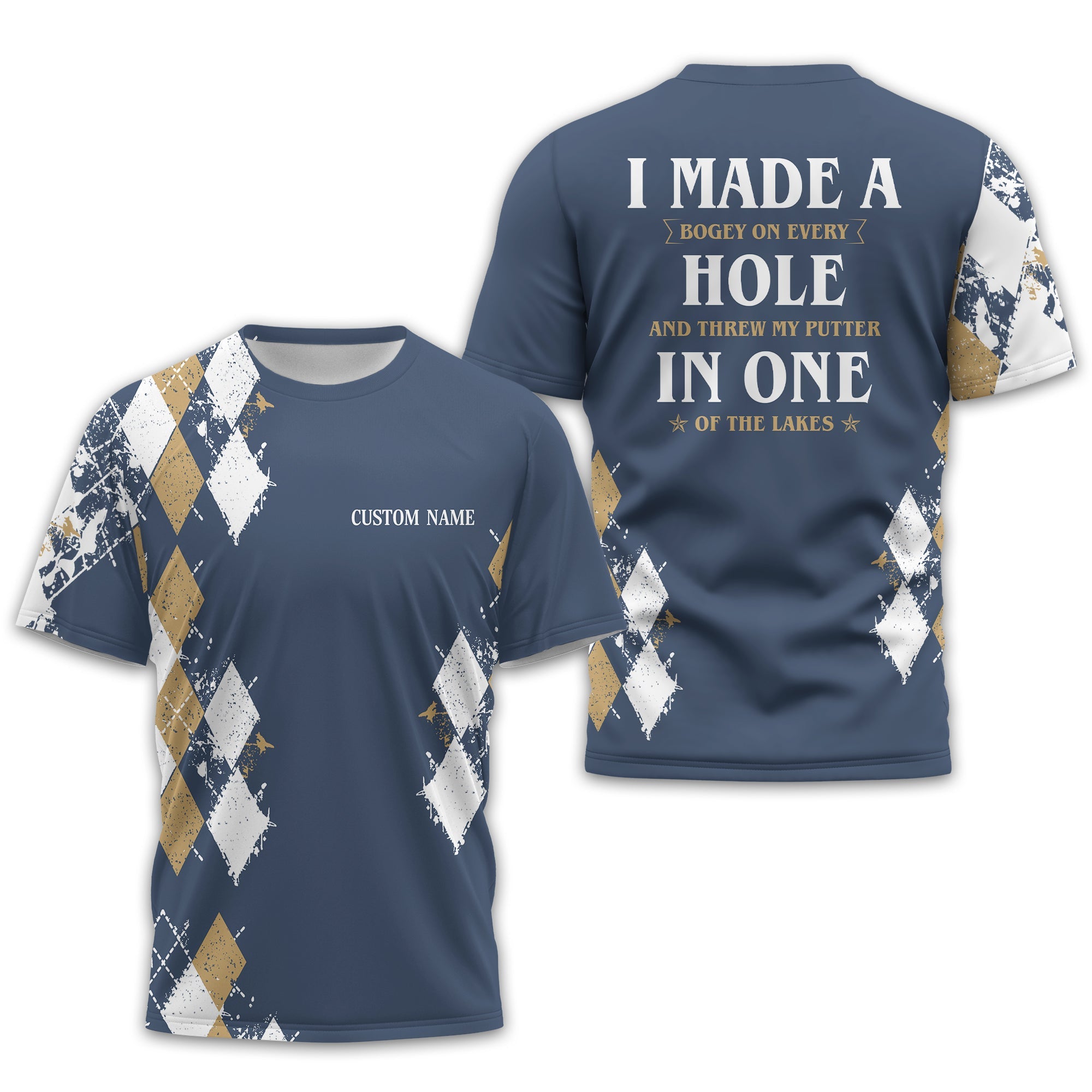 I Made A Bogey Personalized Golf Polo Shirt, Golf Shirt For Men, Gift For Golfers