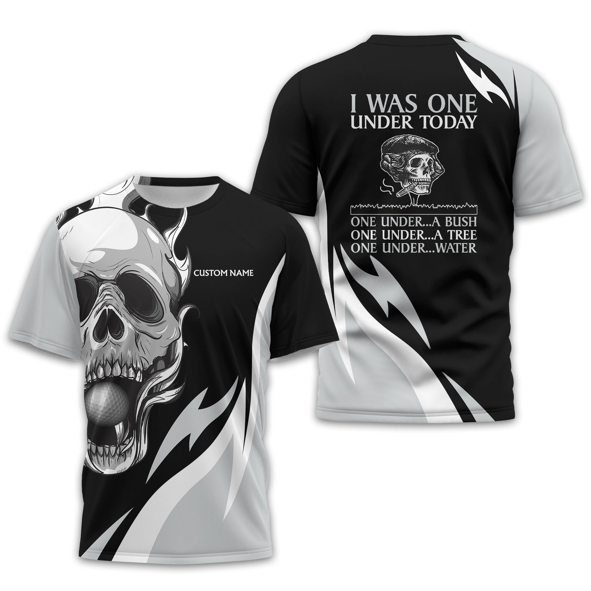 I Was One Under Today Personalized Golf Polo Shirt, Golf Shirt For Men, Gift For Golfers