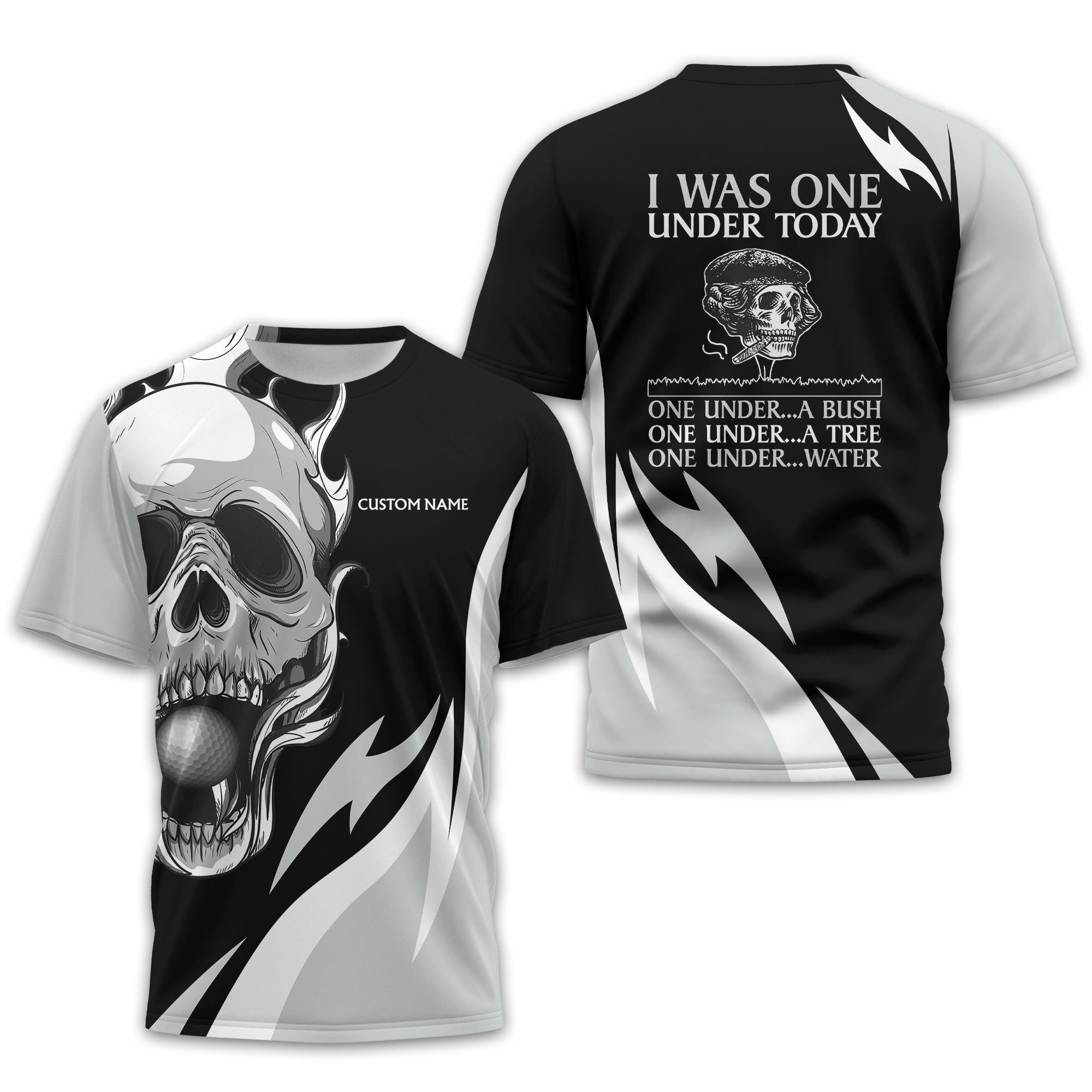 I Was One Under Today Personalized Golf Polo Shirt, Golf Shirt For Men, Gift For Golfers