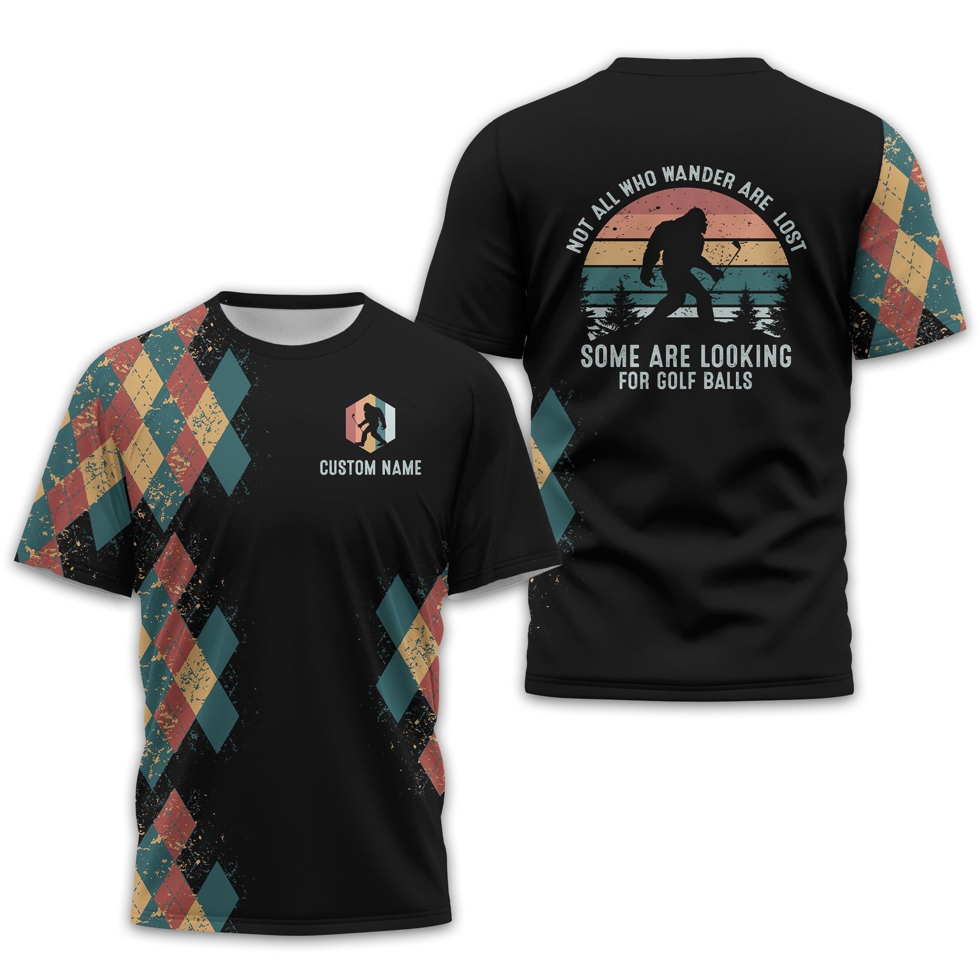 Not All Who Wander Are Lost Personalized Golf Polo Shirt, Golf Shirt For Men, Gift For Golfers