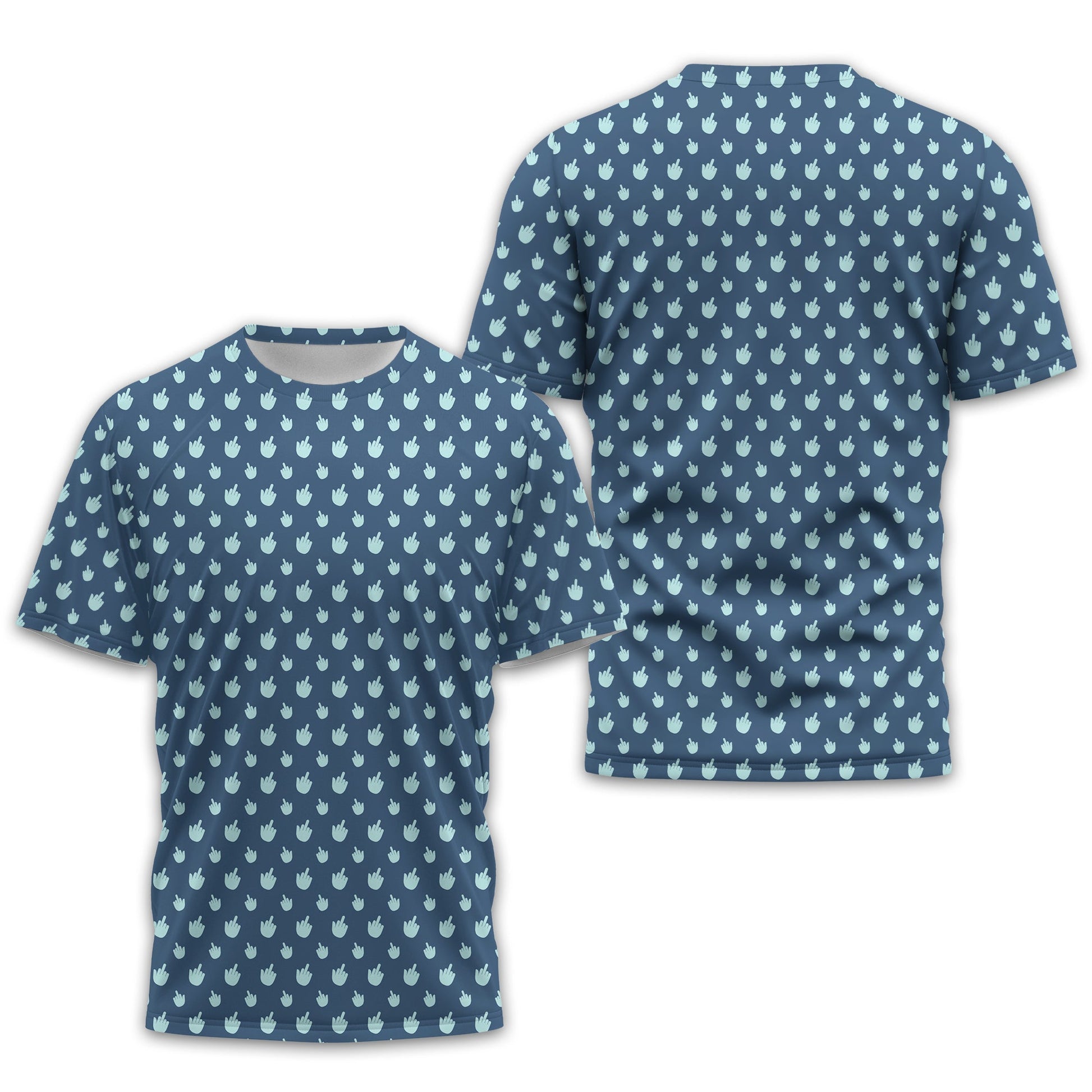 Middle Finger Dirty Absurd Golf Polo Shirt, Fun Golf Shirts For Men, Funny Golf Shirt