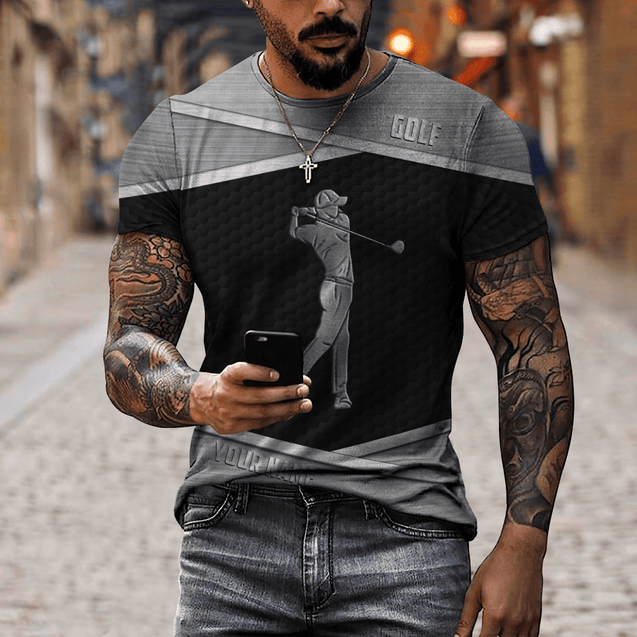 Personalize Name Golf Polo Shirt, Golf Apparel, Golf Gift For Men