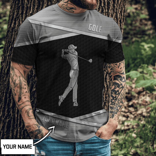 Personalize Name Golf Polo Shirt, Golf Apparel, Golf Gift For Men