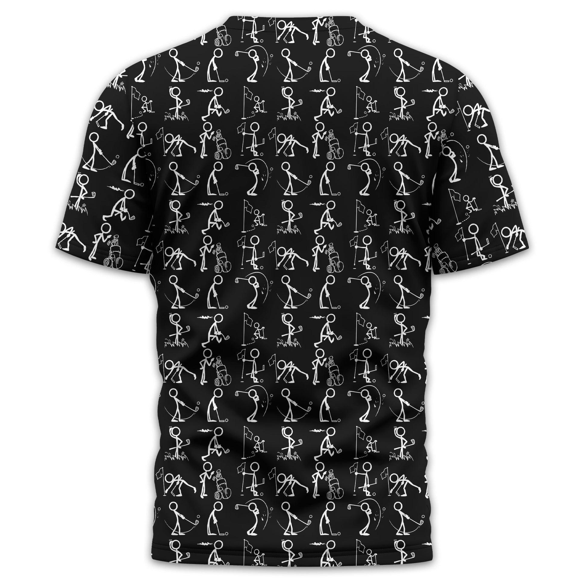 Black Golf Polo Shirt, Funny Golf Shirt, Gift For Golfers