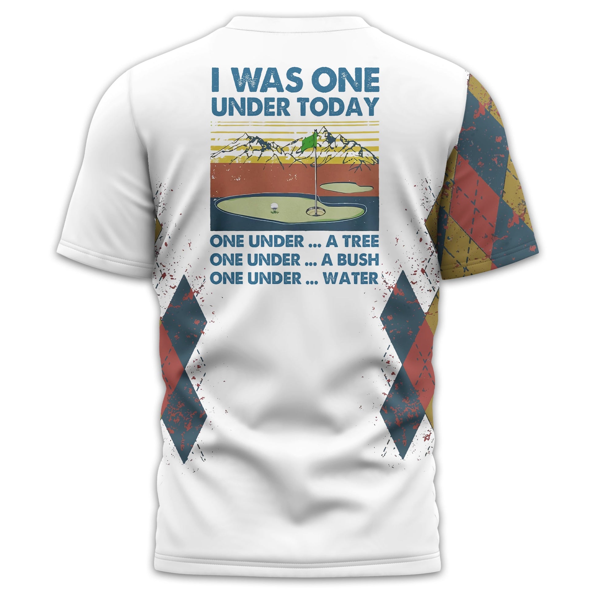 I Was One Under Today Custom Golf Polo Shirt, Golf Shirt For Men, Gift For Golfers