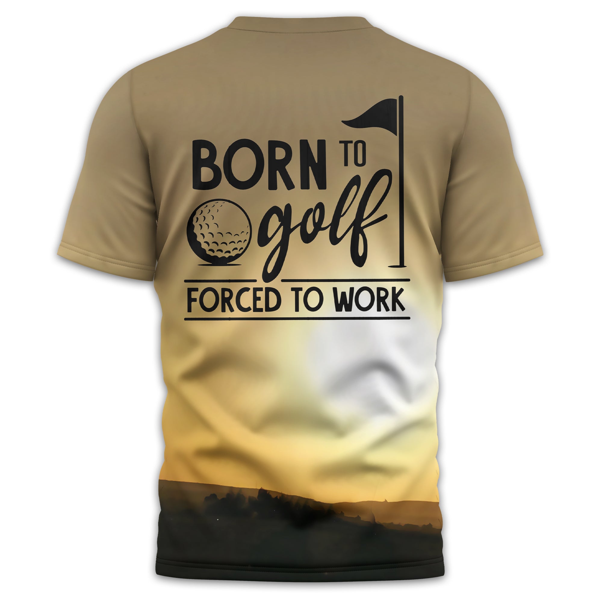 Born To Golf Forced To Work Custom Golf Polo Shirt, Golf Shirt, Gift For Golfers