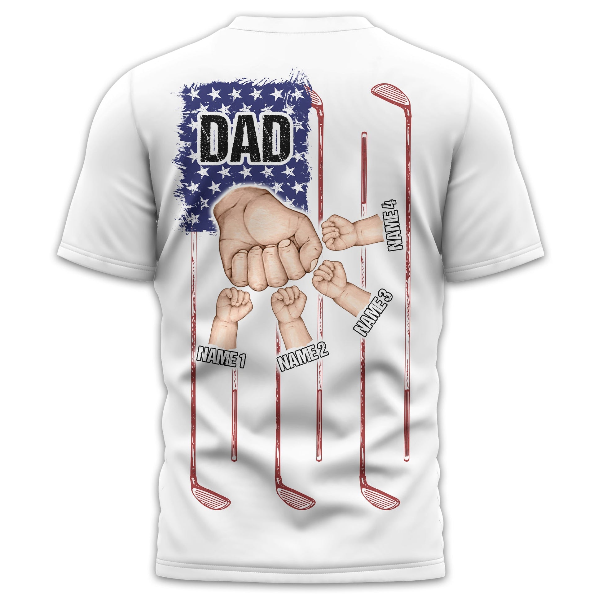 Best Dad By Par Custom Golf Polo Shirt, Gift For Golfers, Golf Gift For Men