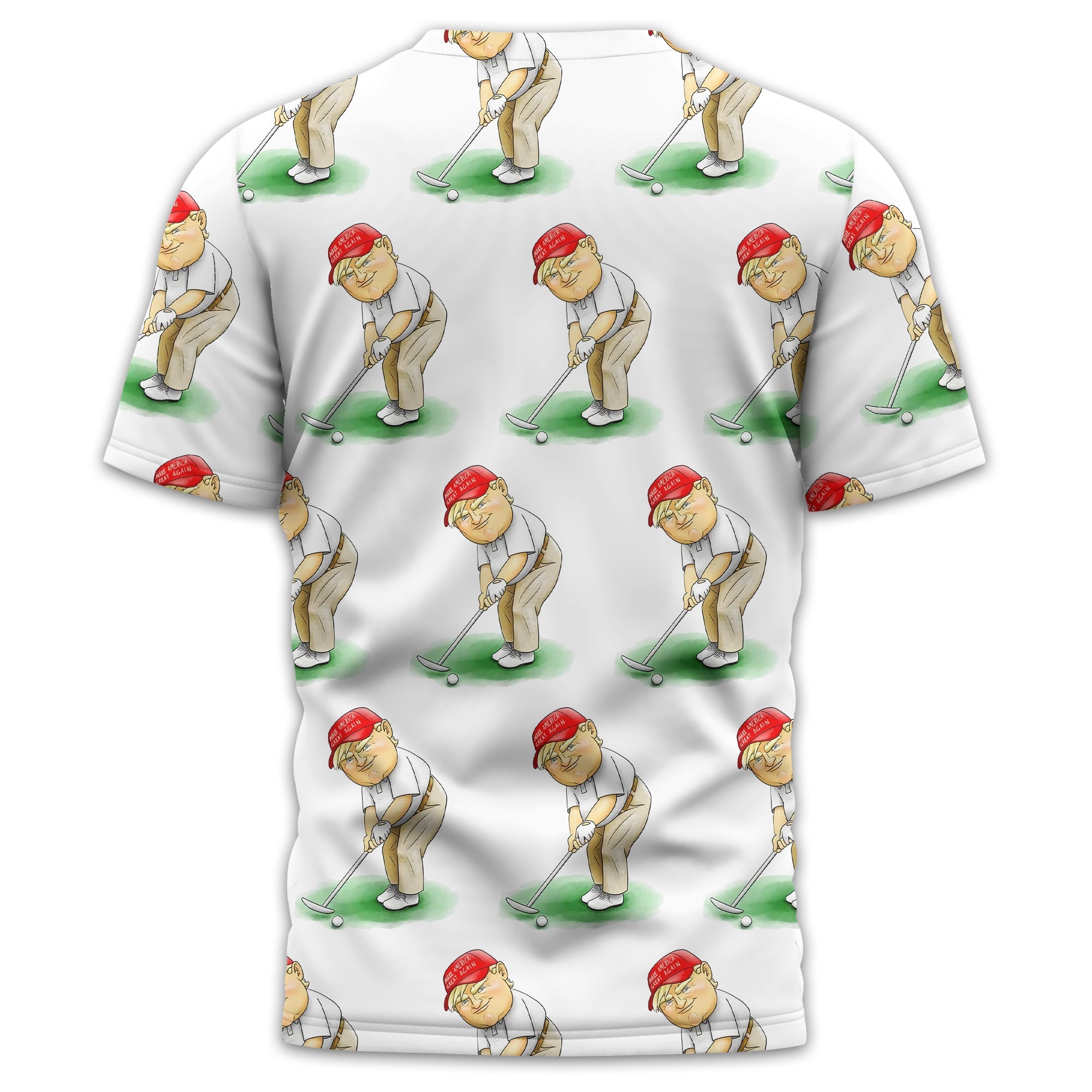 Trump Presidential Men's Golf Polo Shirt, Funny Golf Shirt, Gift For Golfers