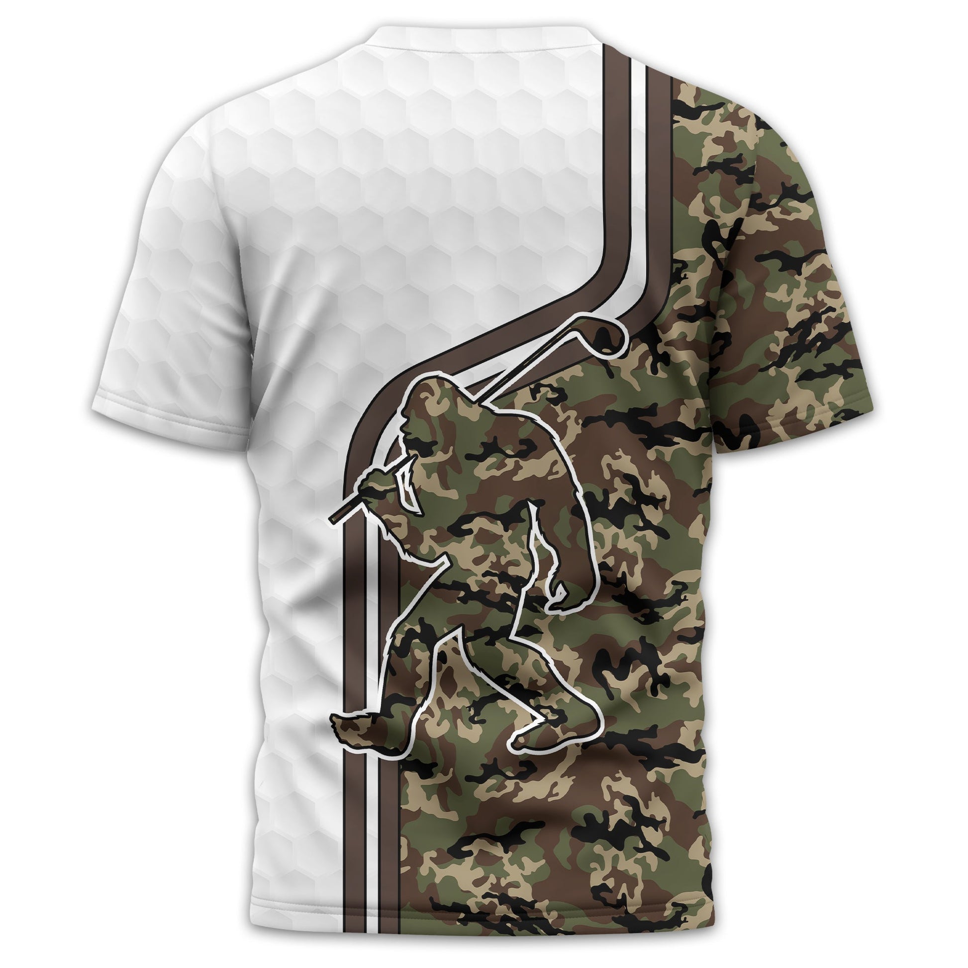 Funny Bigfoot Custom Golf Polo Shirt, Golf Shirt For Men, Gift For Golfers