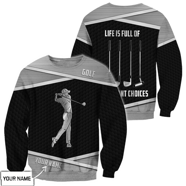 Personalize Name Golf Polo Shirt, Golf Apparel, Golf Gift For Men