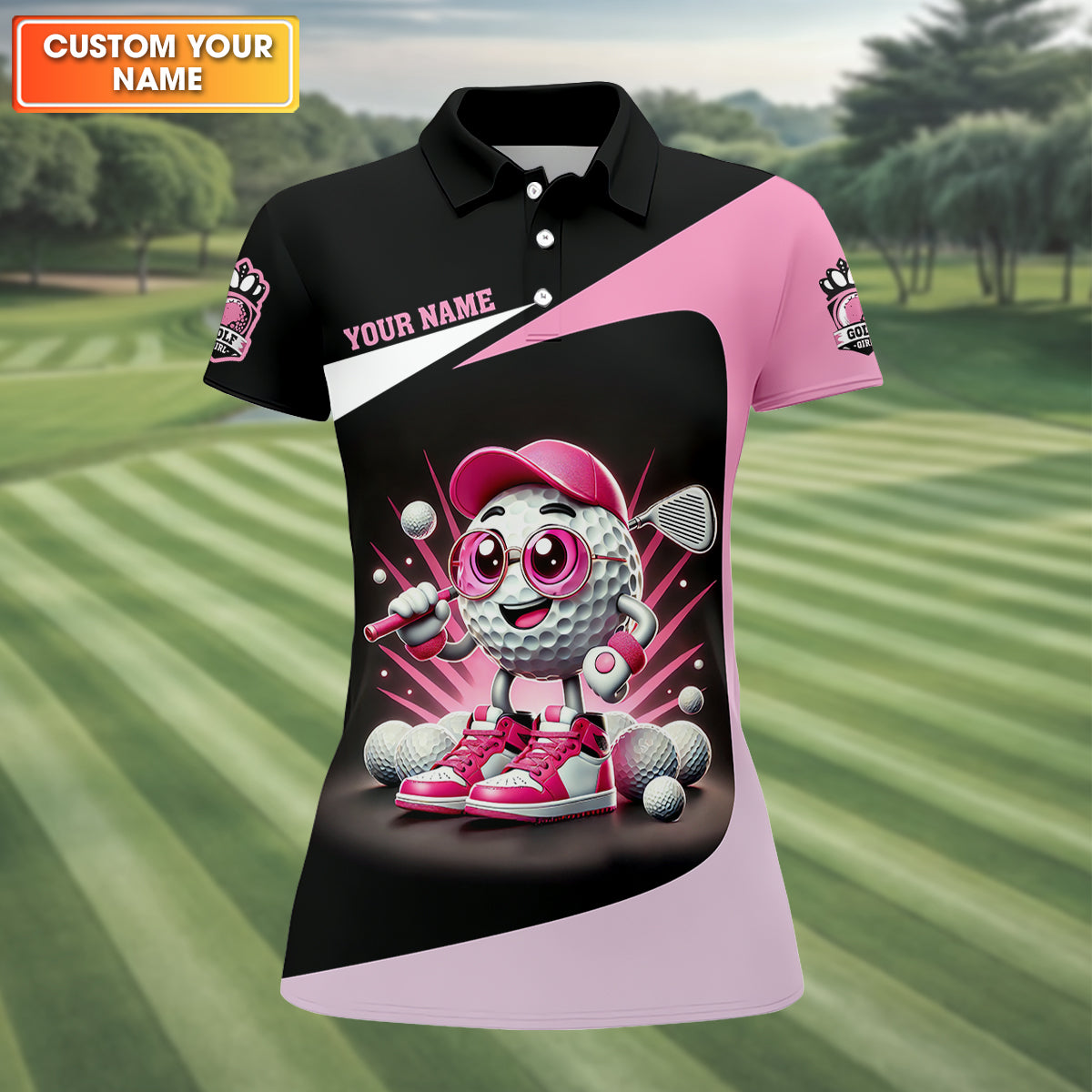 It Takes A Lot of Balls To Golf The Way I Do Custom Womens Golf Polo Shirt, Womens Golf Gifts
