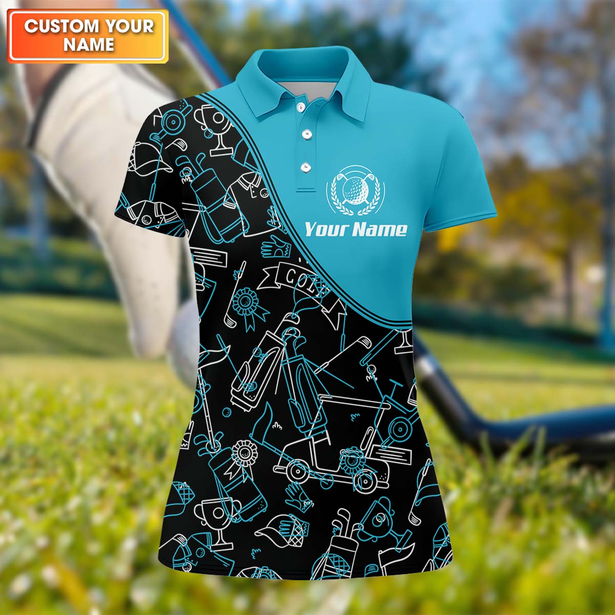 Womens Golf Polo Shirt, Women's Golfing Clothes, Golfing Apparel, Womens Golf Gifts